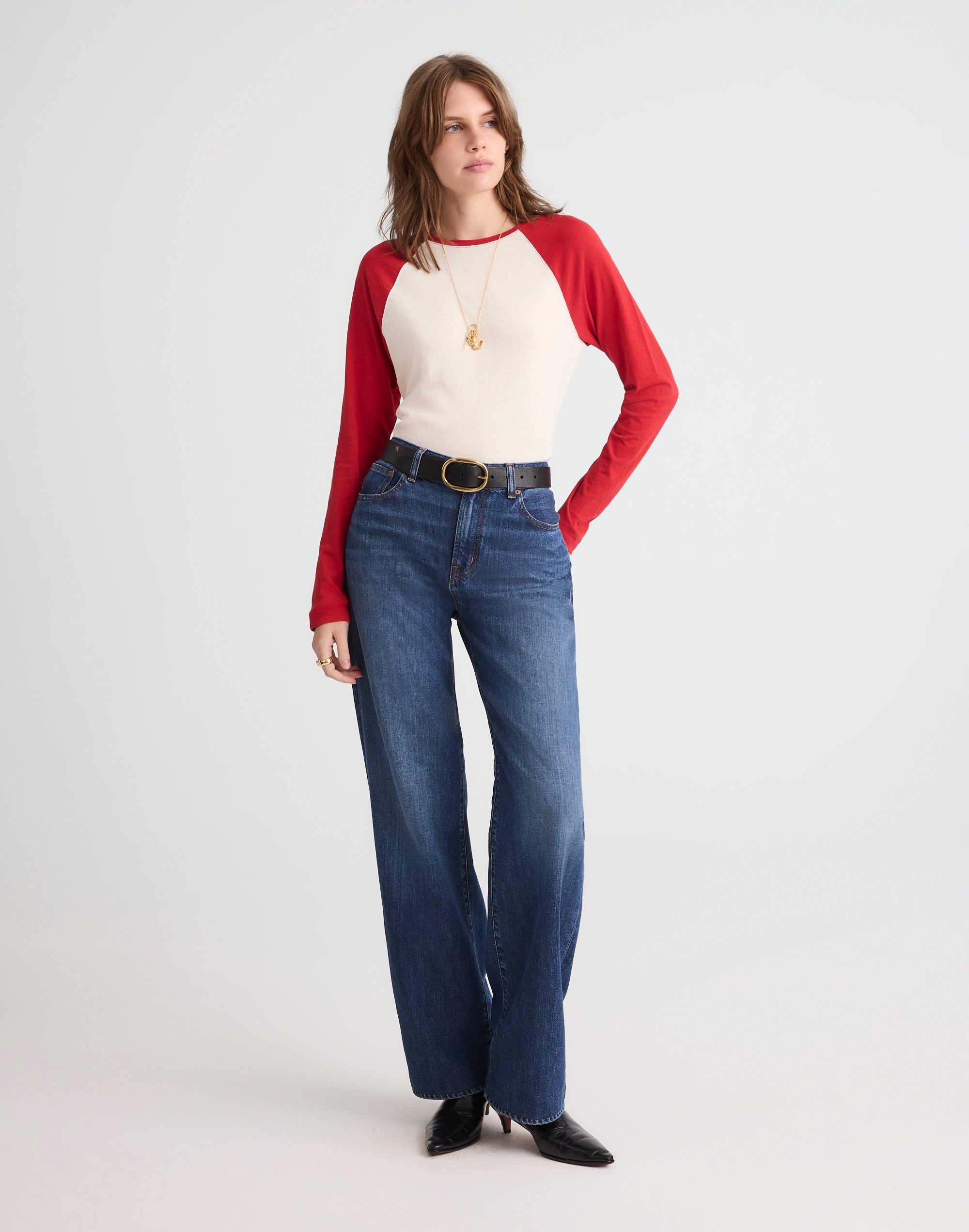 Baseball Long-Sleeve Tee in Vintage Jersey