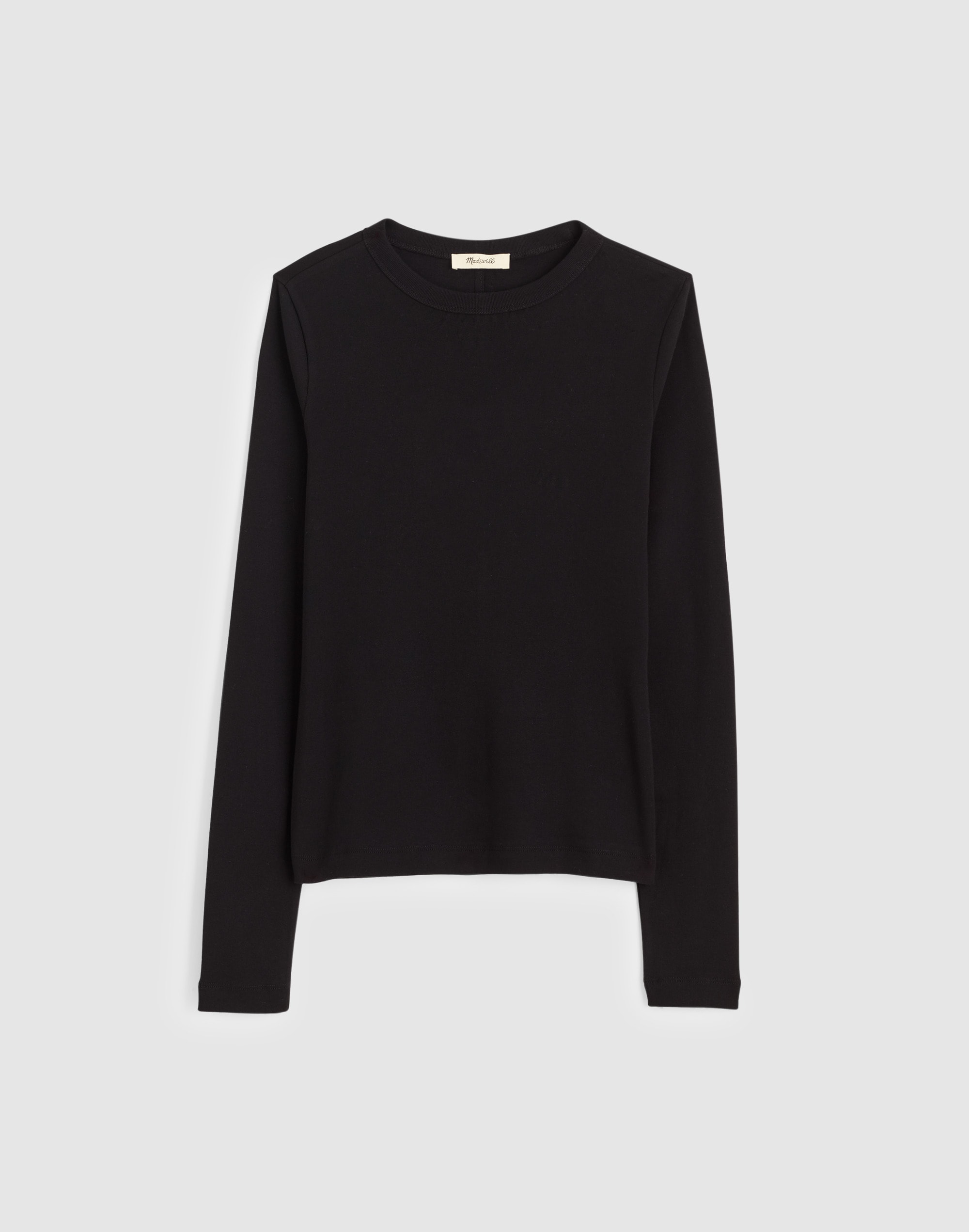 the '90s crewneck long-sleeve tee in compact cotton