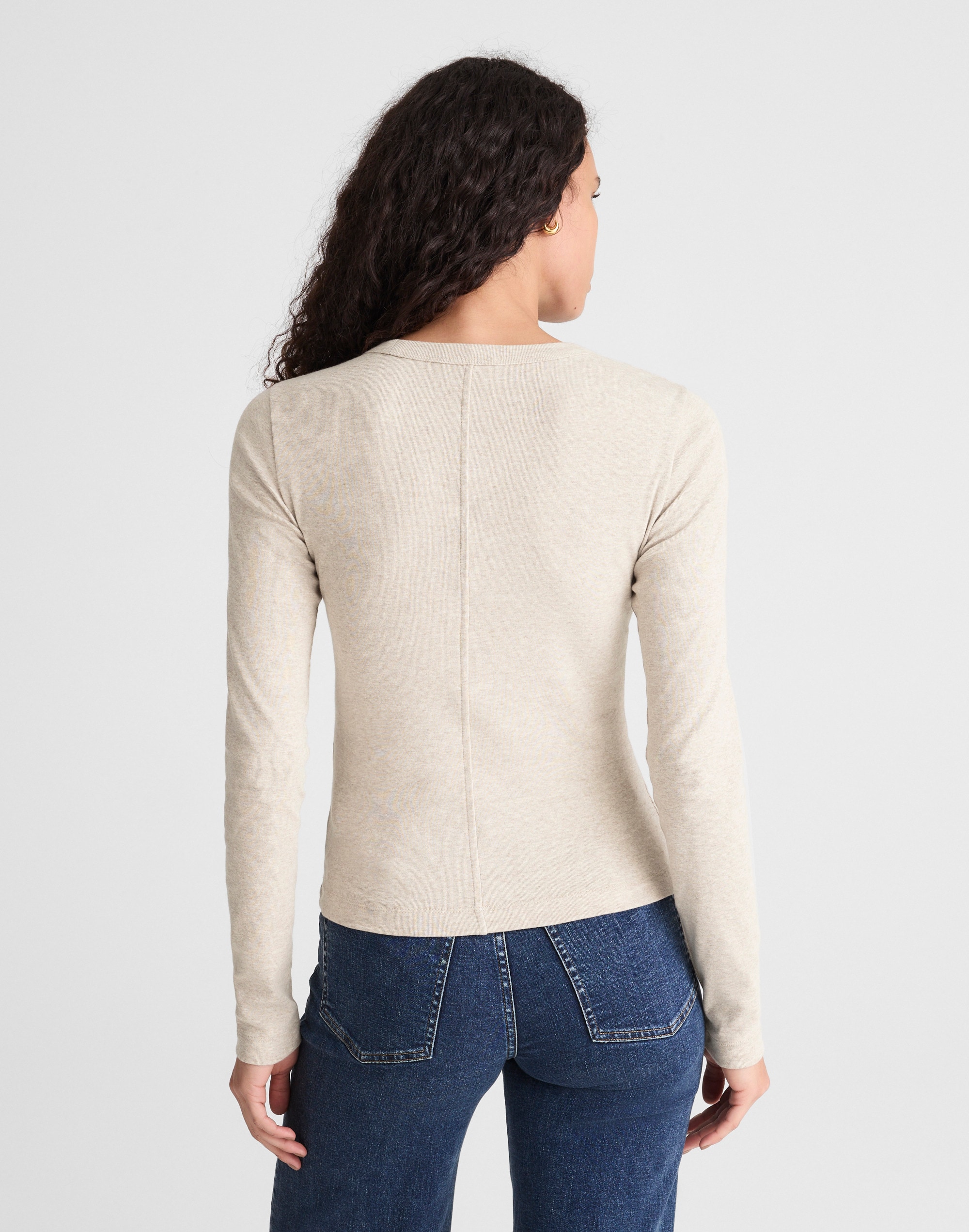 The '90s Long-Sleeve Tee in Compact Cotton