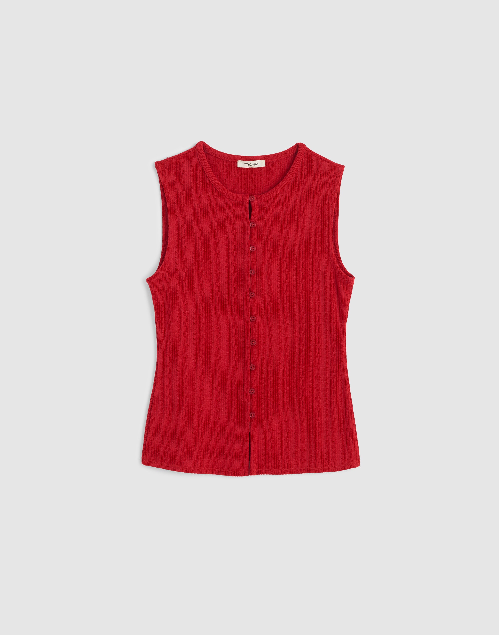 Pointelle Cutaway Vest