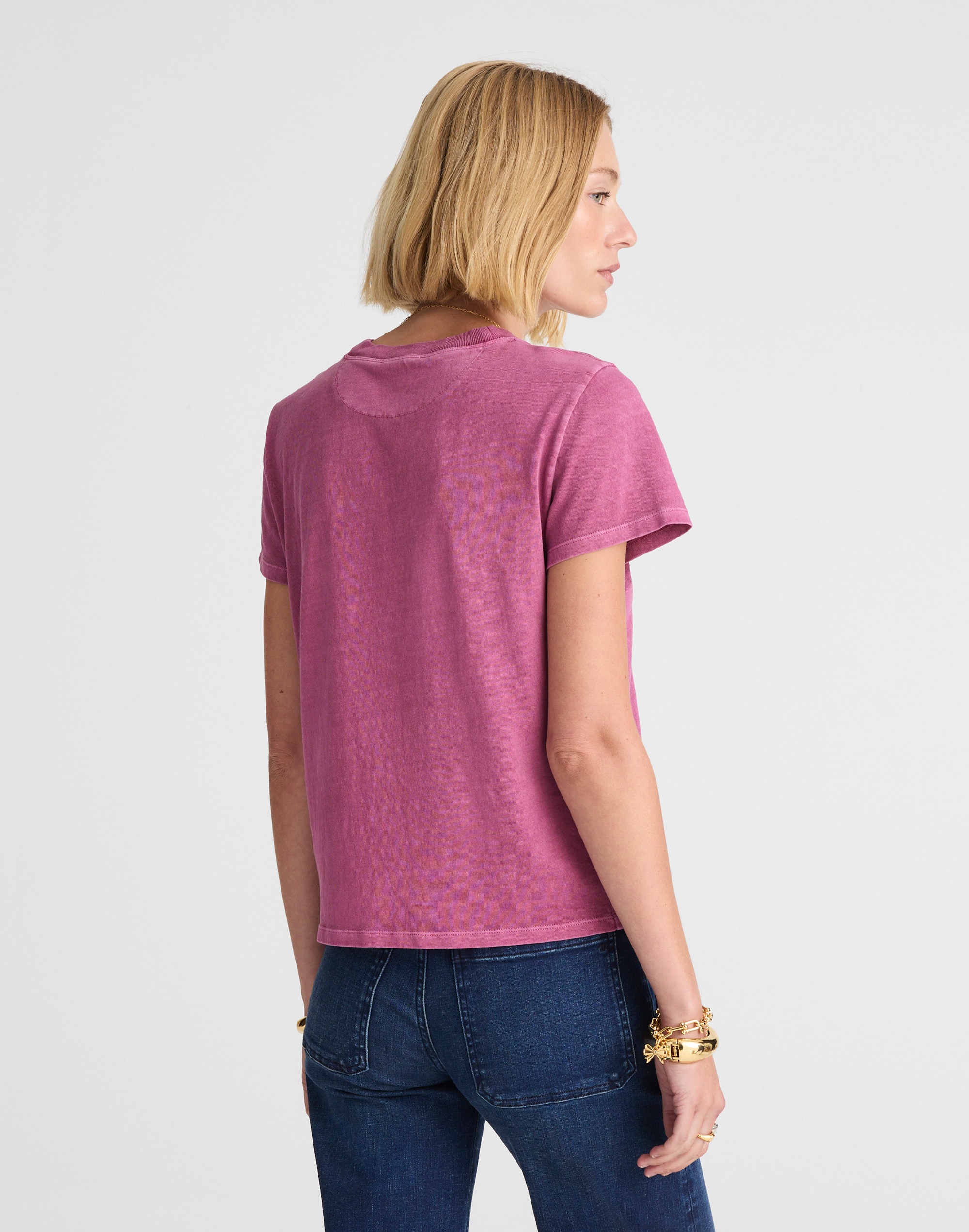 Graphic Crewneck Tee in Vintage Jersey