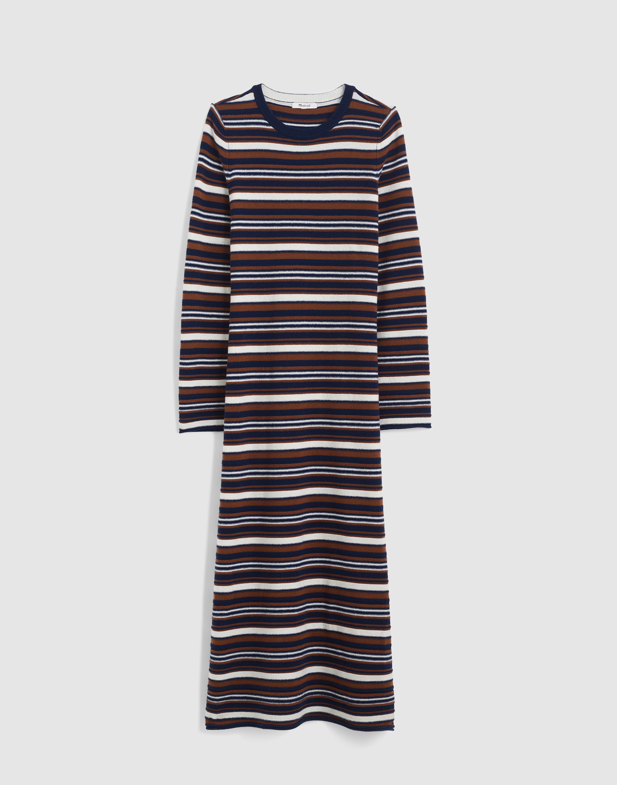 Crewneck Sweater Maxi Dress in Merino Wool