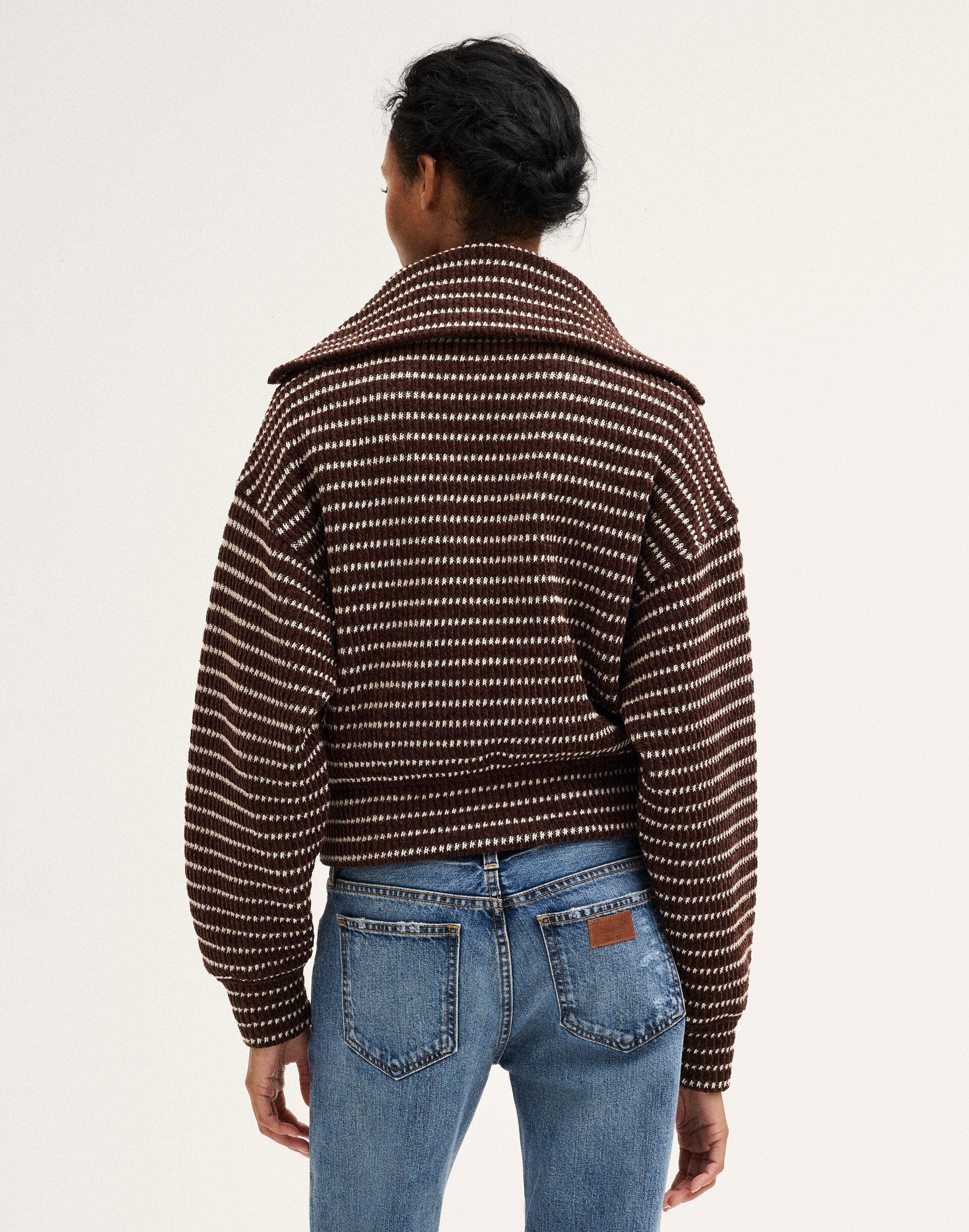 Zip-Up Knit Jacket