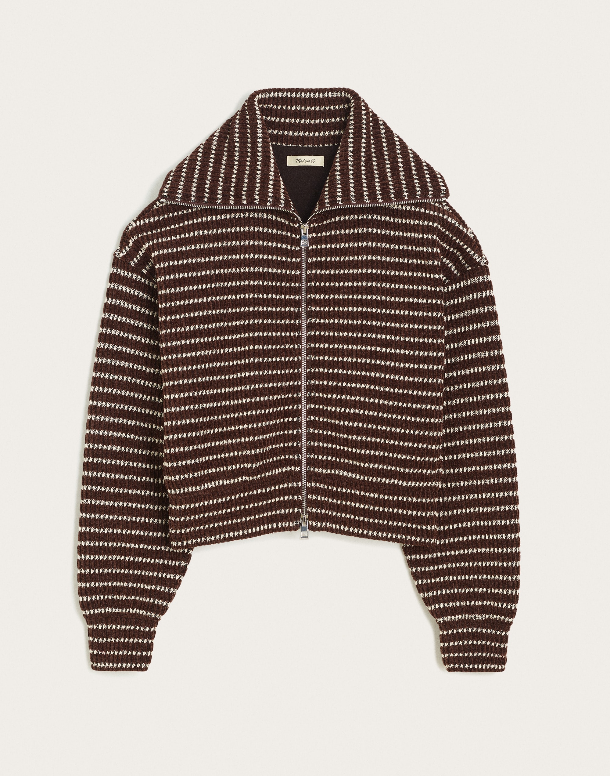 Zip-Up Knit Jacket
