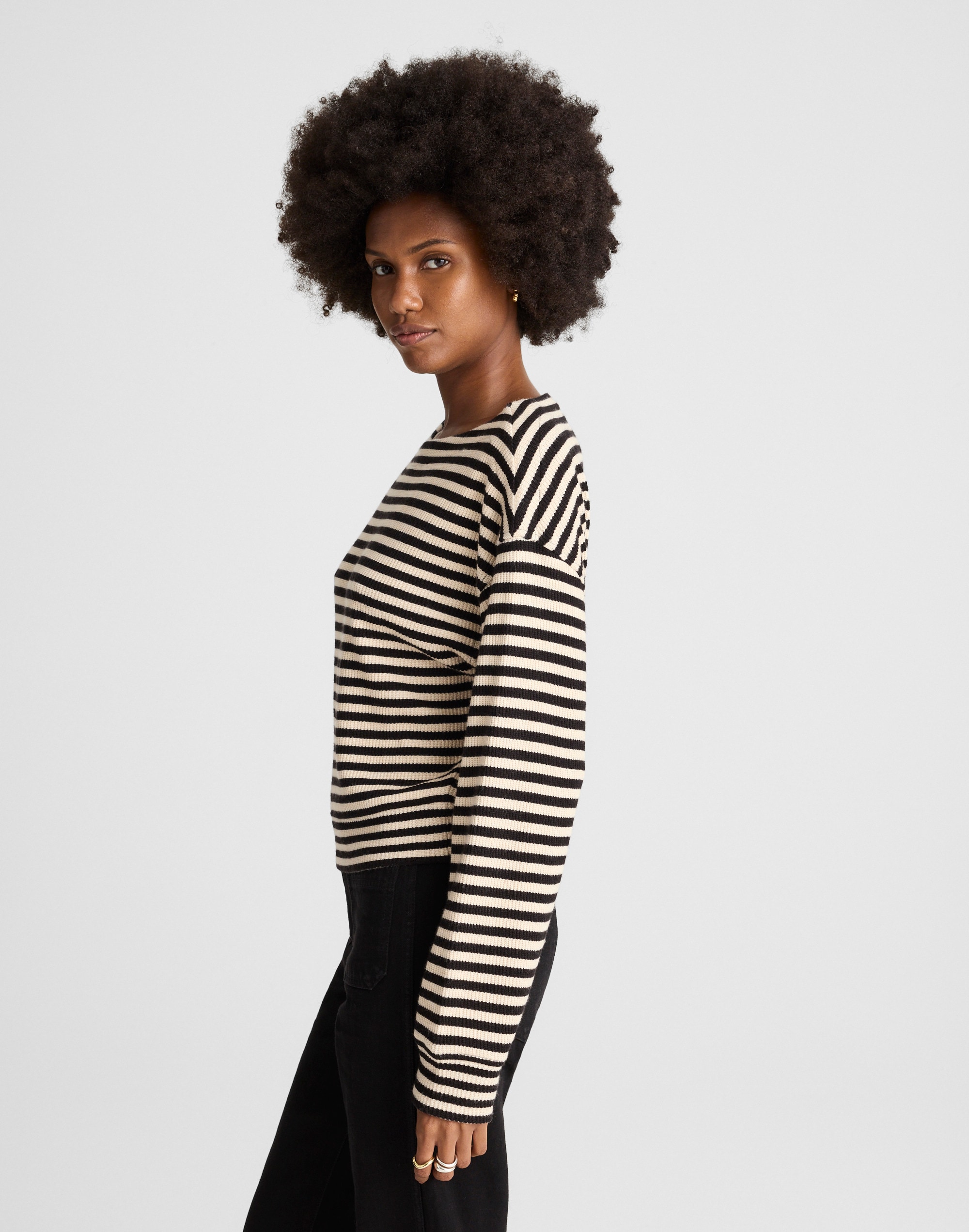 Boatneck Drop-Shoulder Top