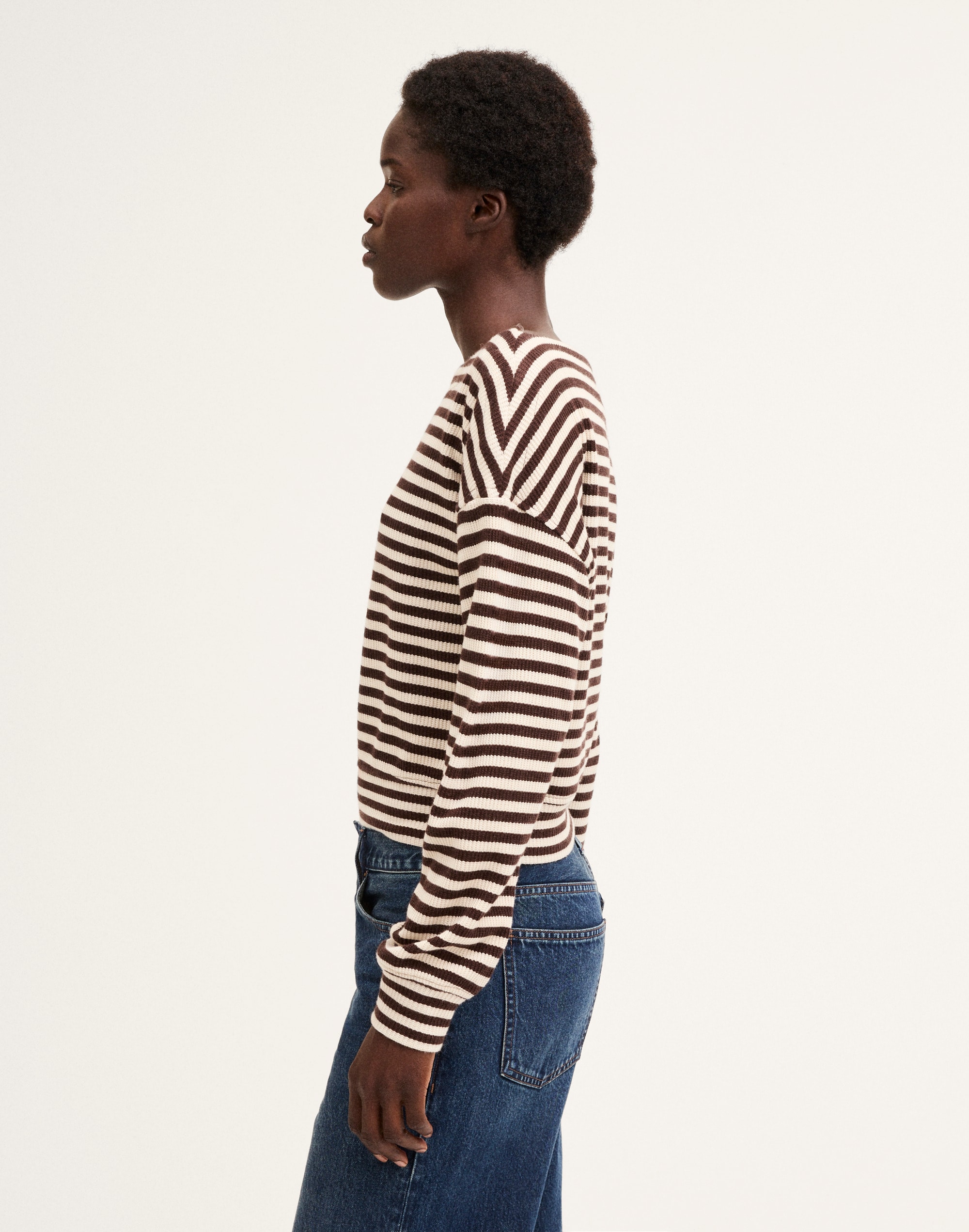 Boatneck Drop-Shoulder Top
