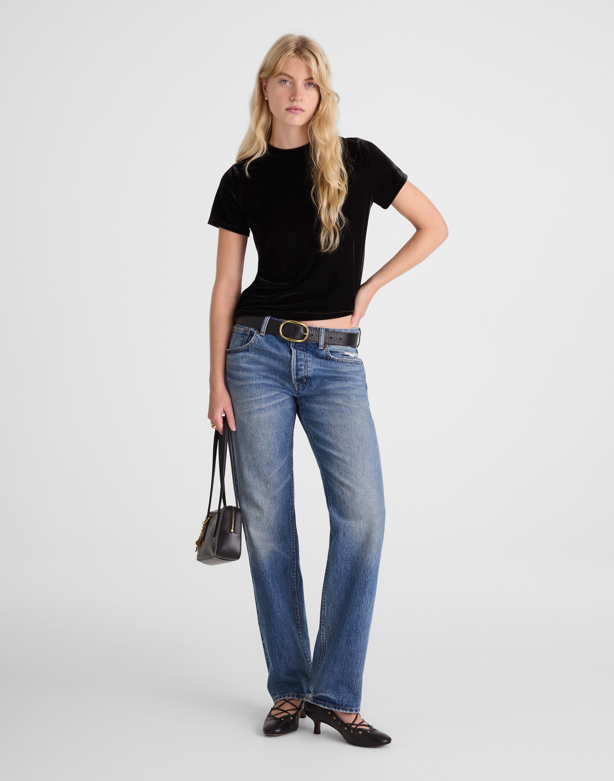 Madewell The Relaxed Tee In Black