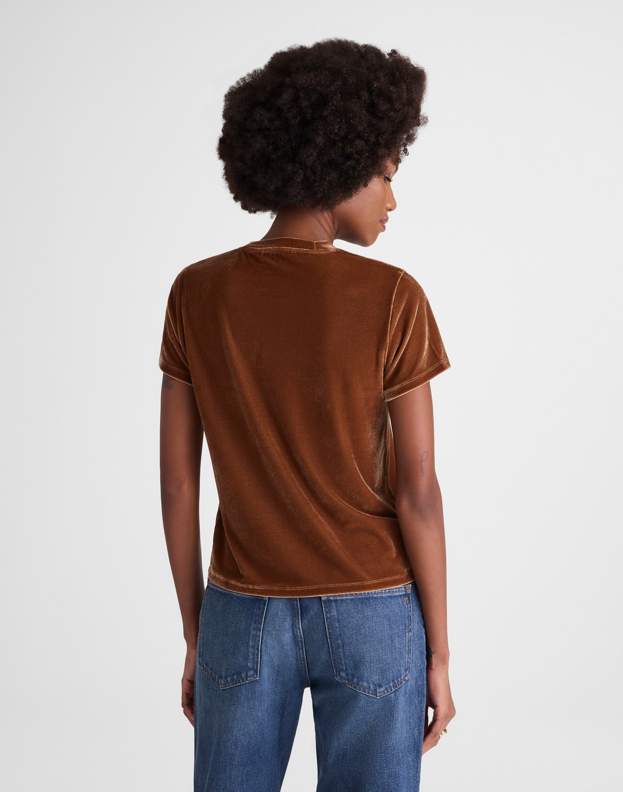 The Relaxed Tee in Velvet