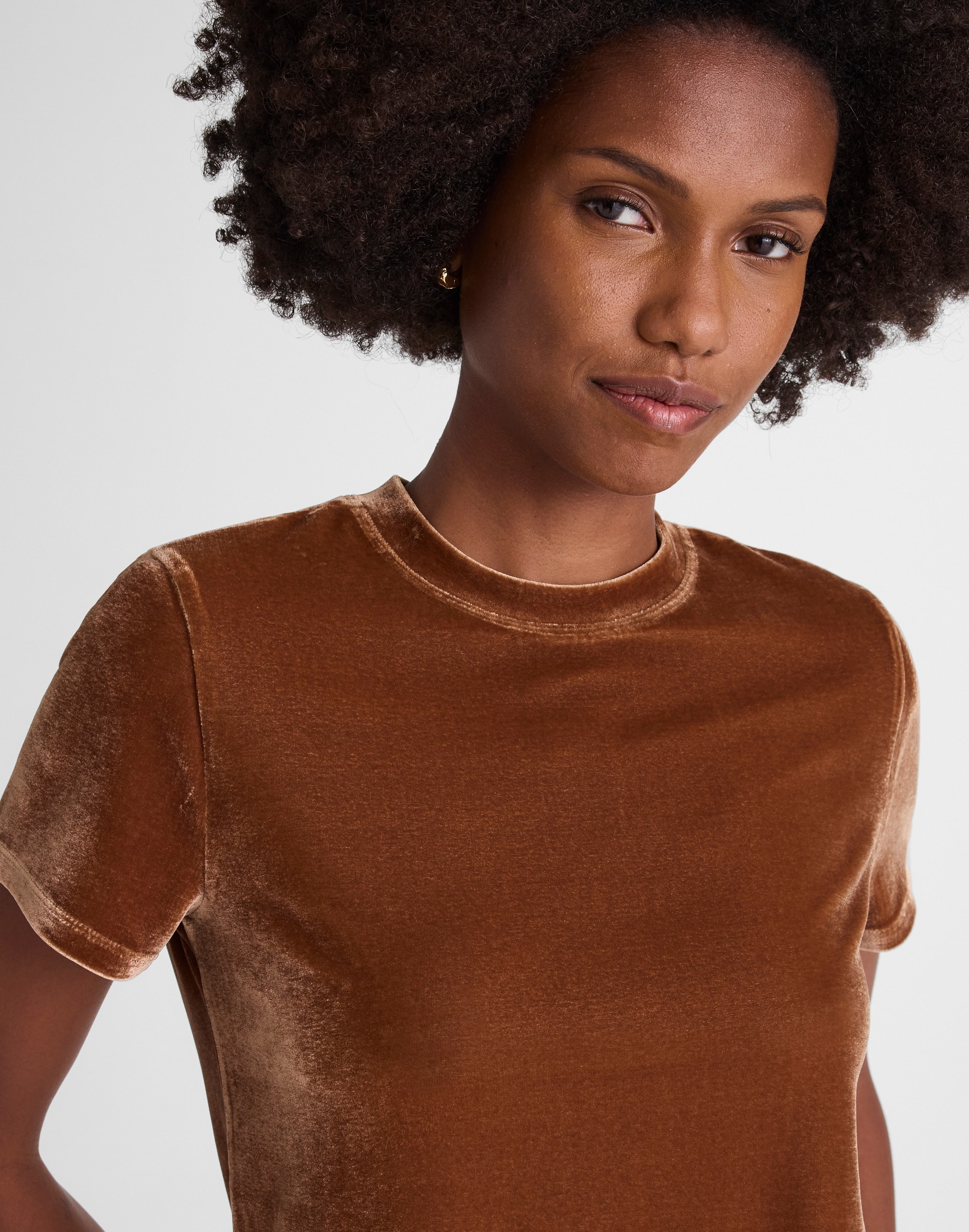 The Relaxed Tee in Velvet