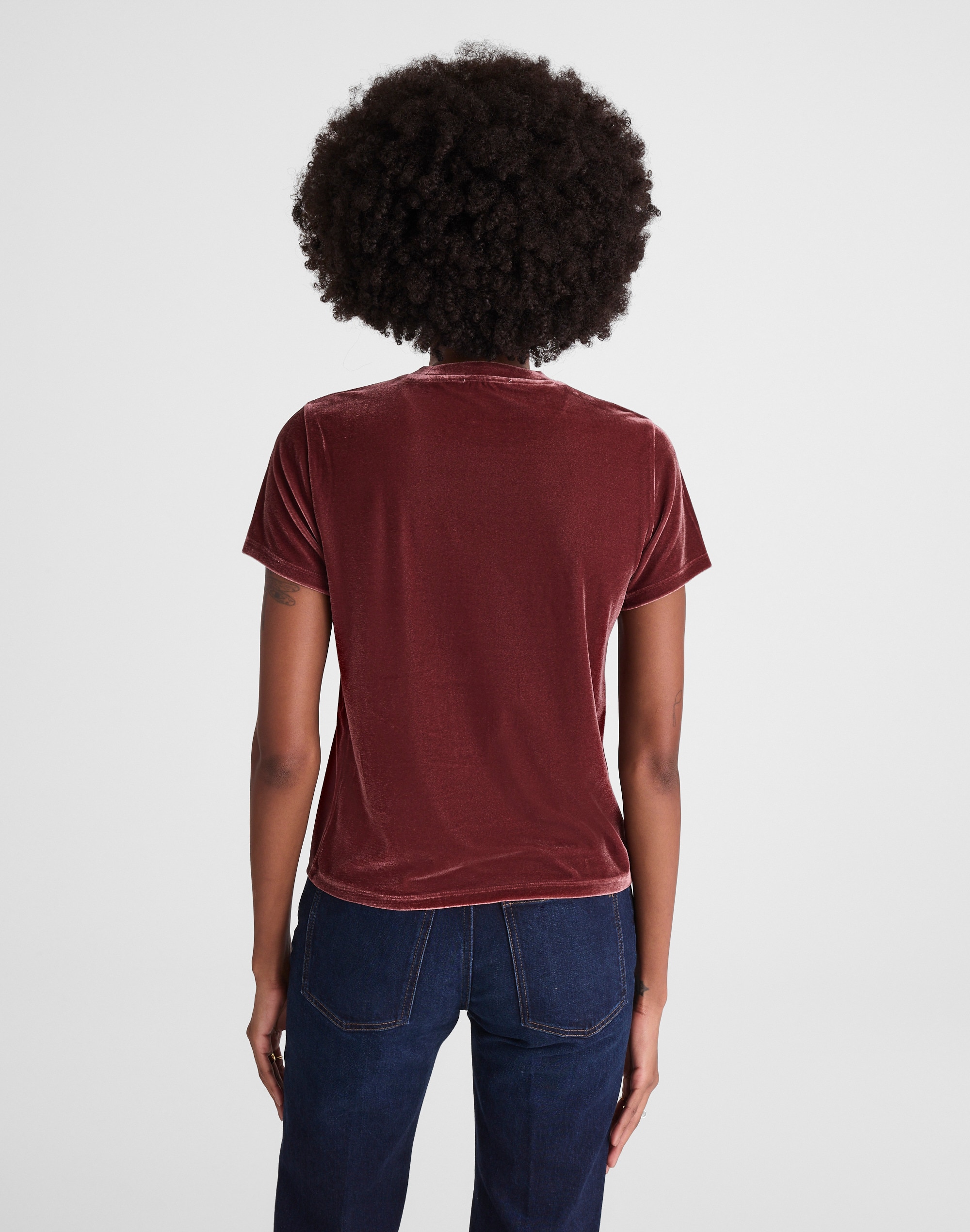 The Relaxed Tee in Velvet