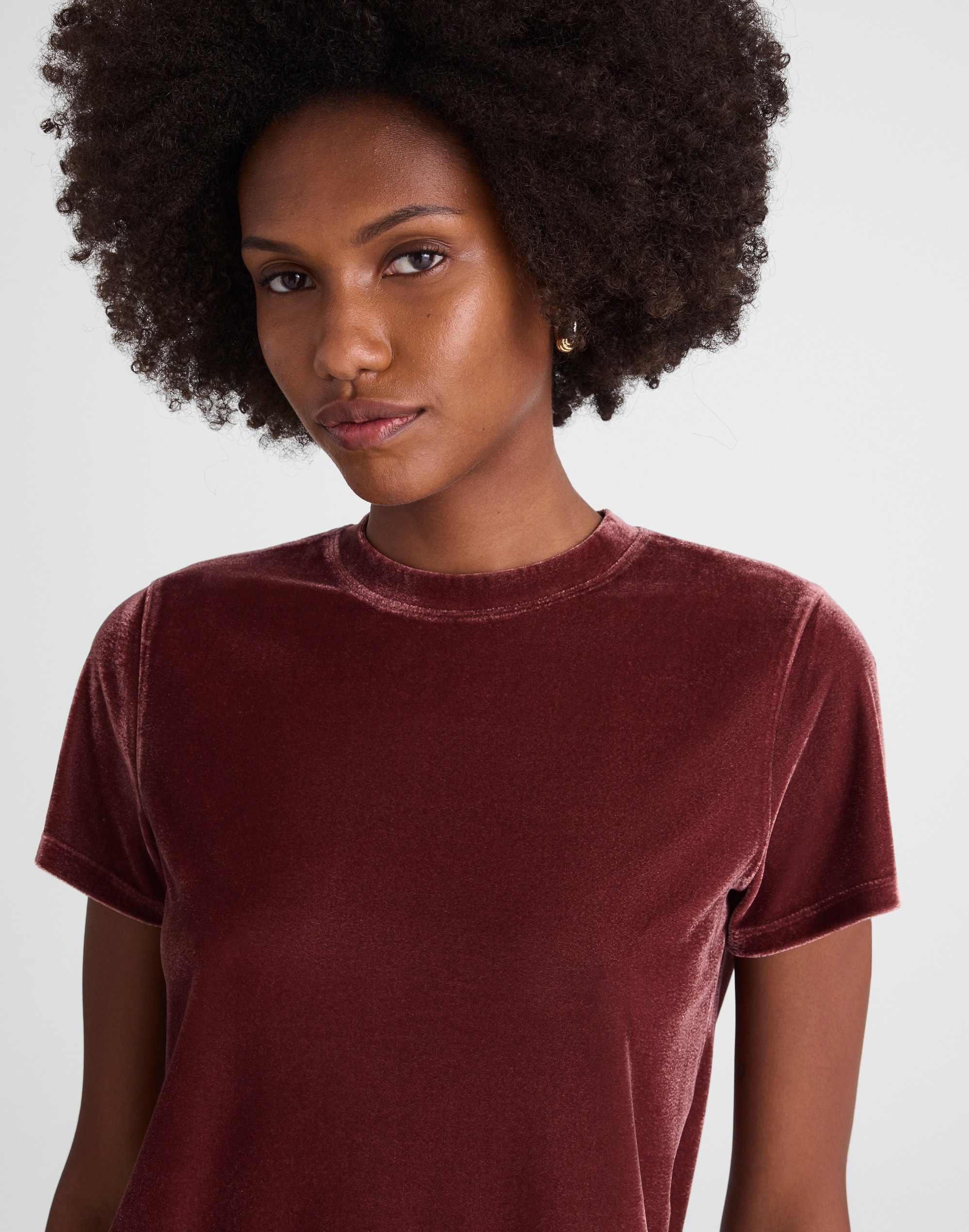 The Relaxed Tee in Velvet