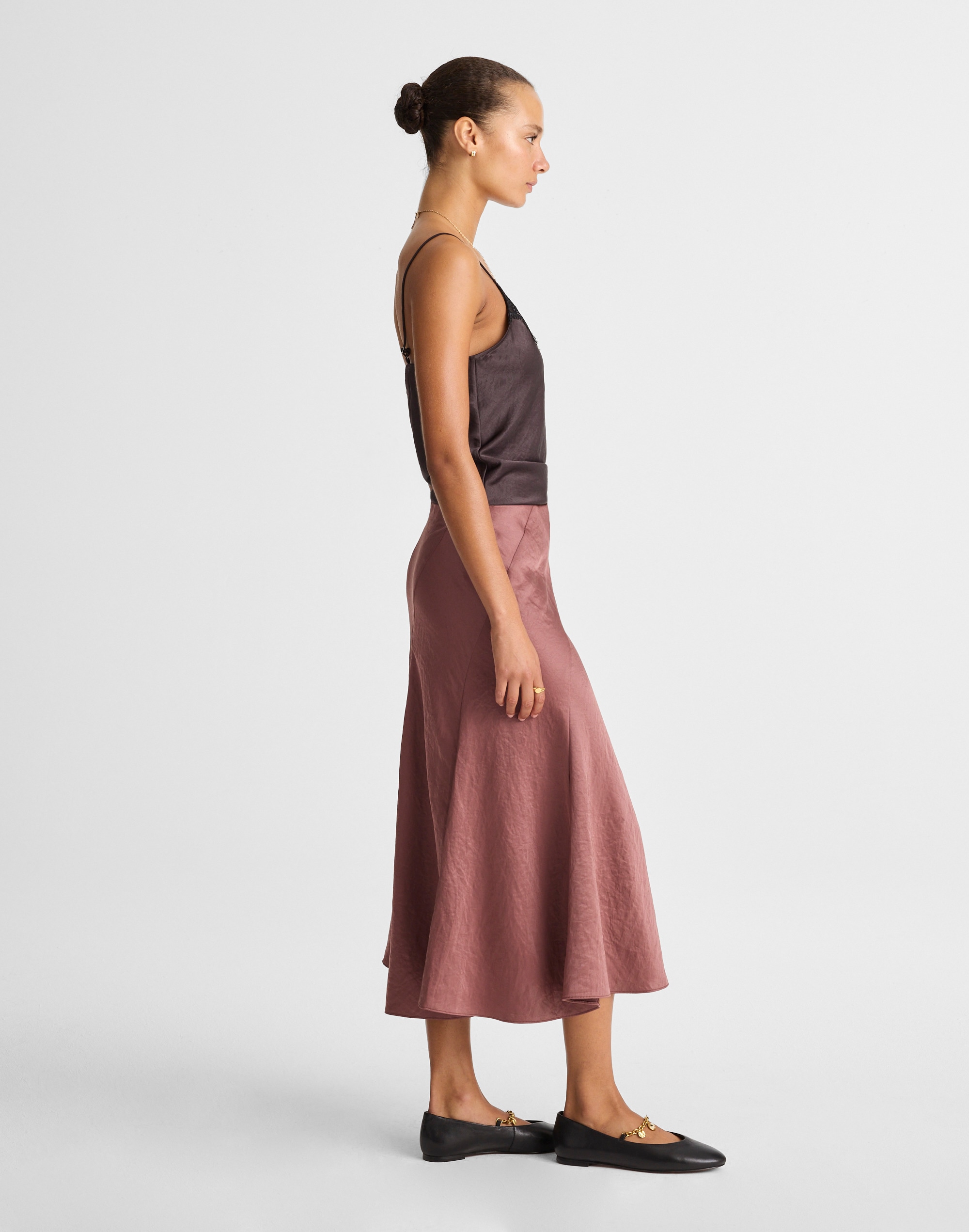 Midi Skirt Satin