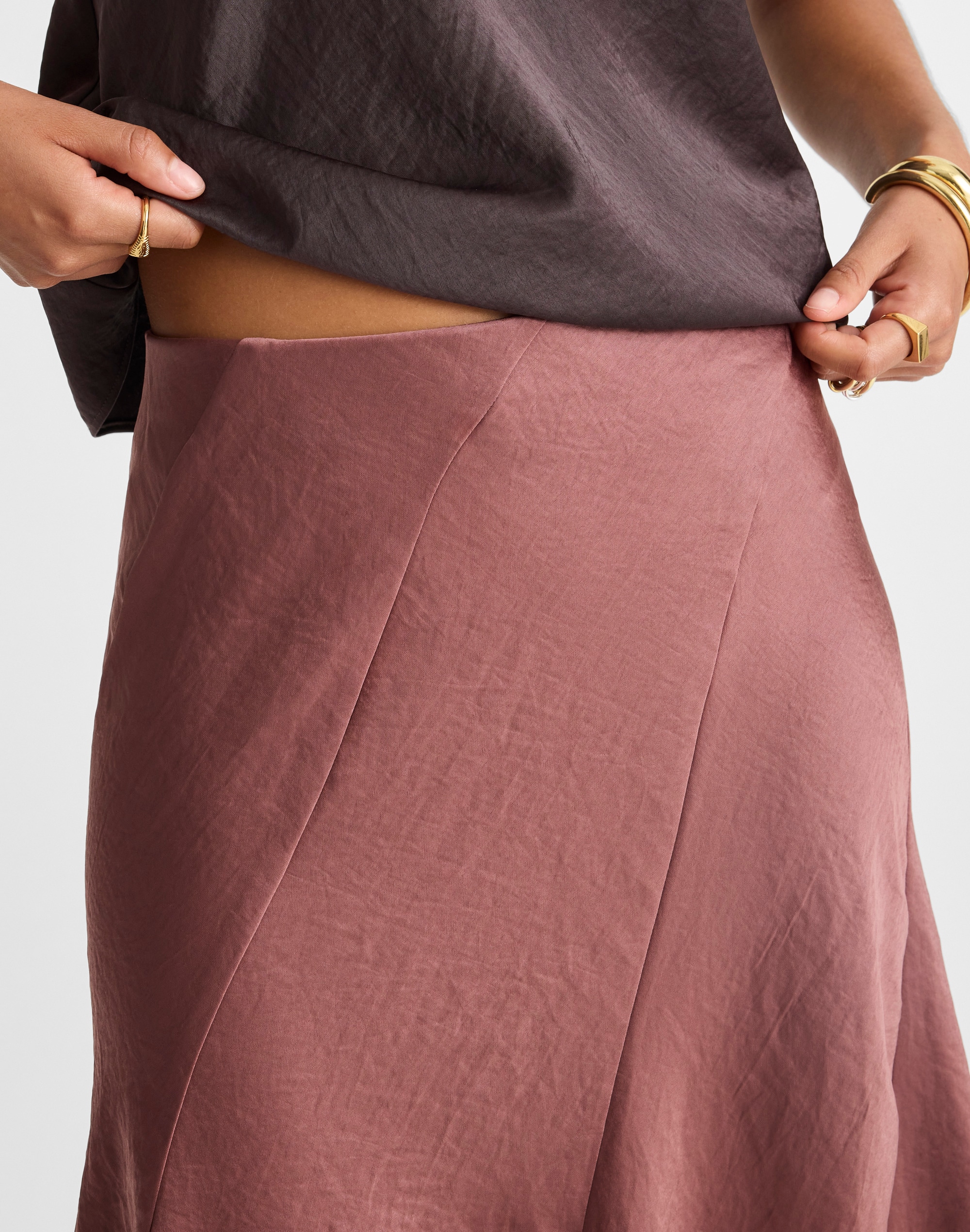 Midi Skirt Satin