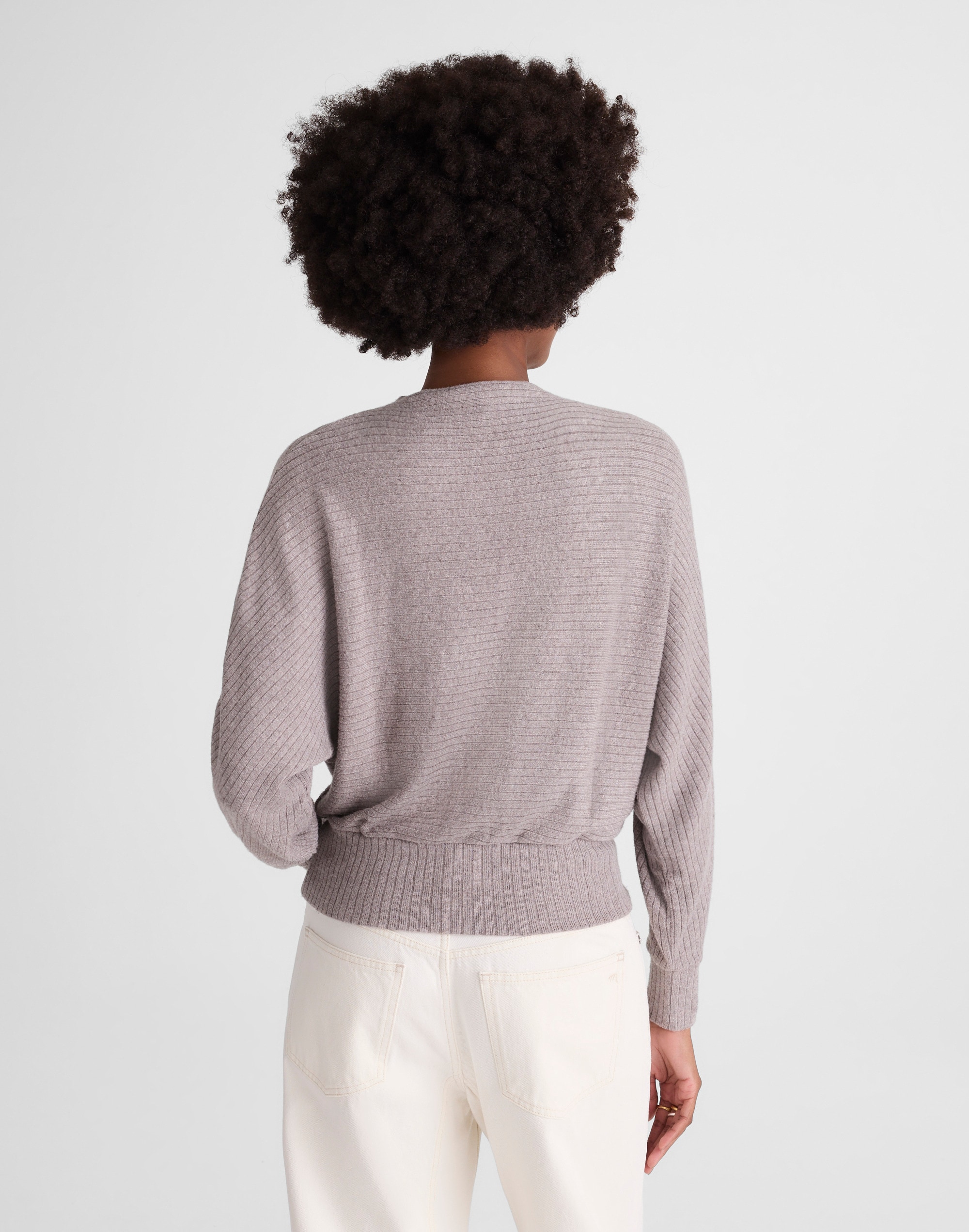 Mockneck Dolman-Sleeve Top