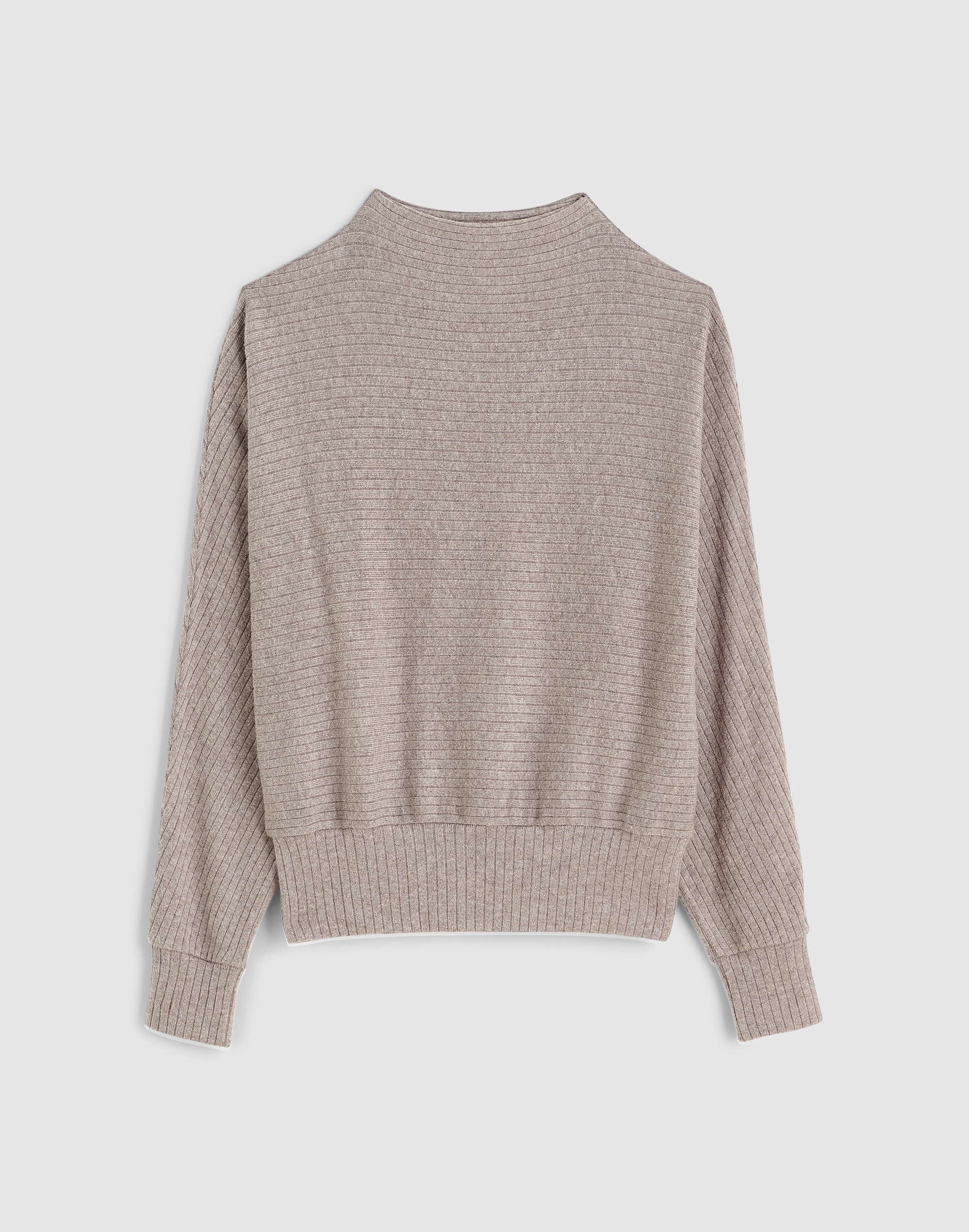 Mockneck Dolman-Sleeve Top