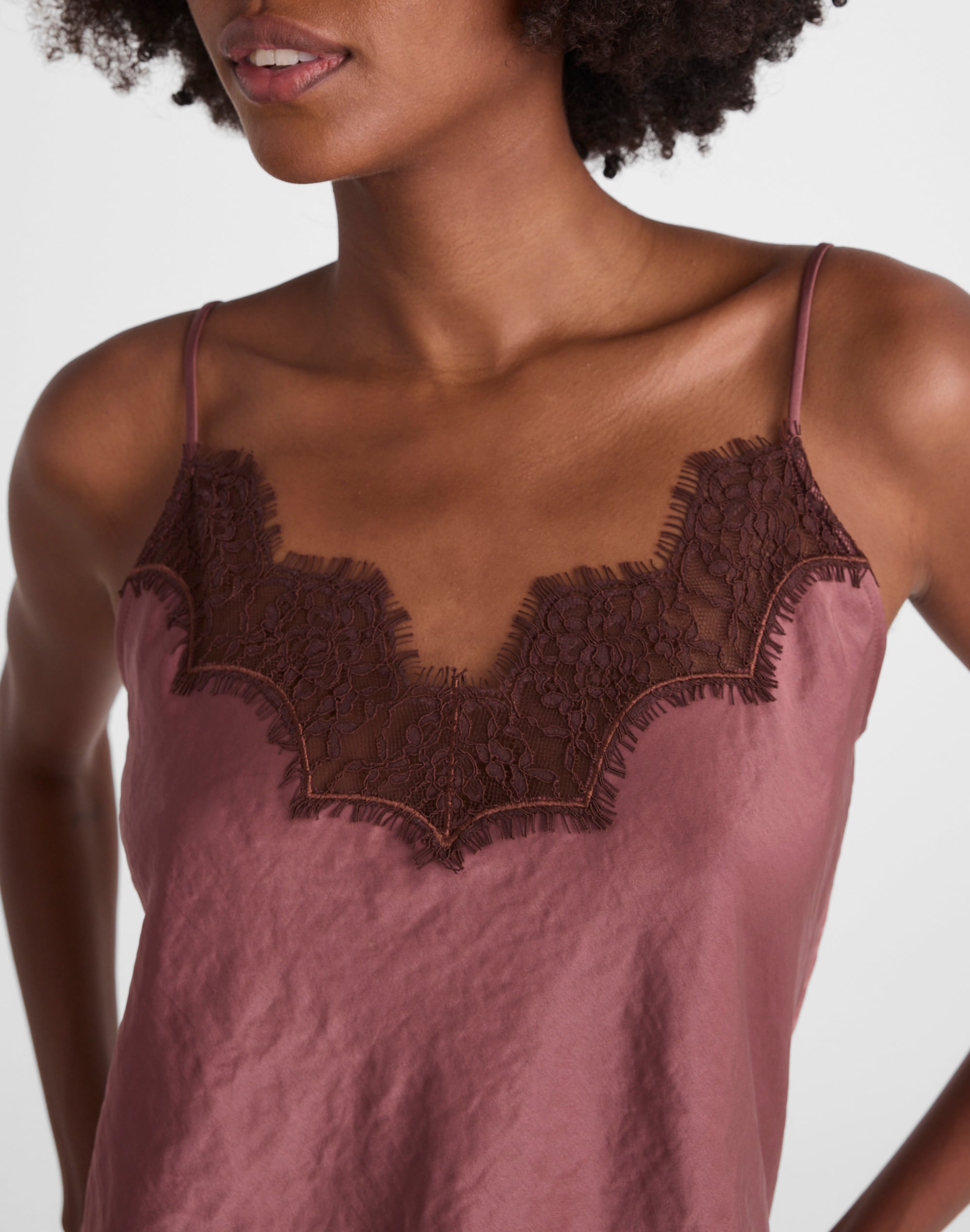 Lace-Trim Cami Top