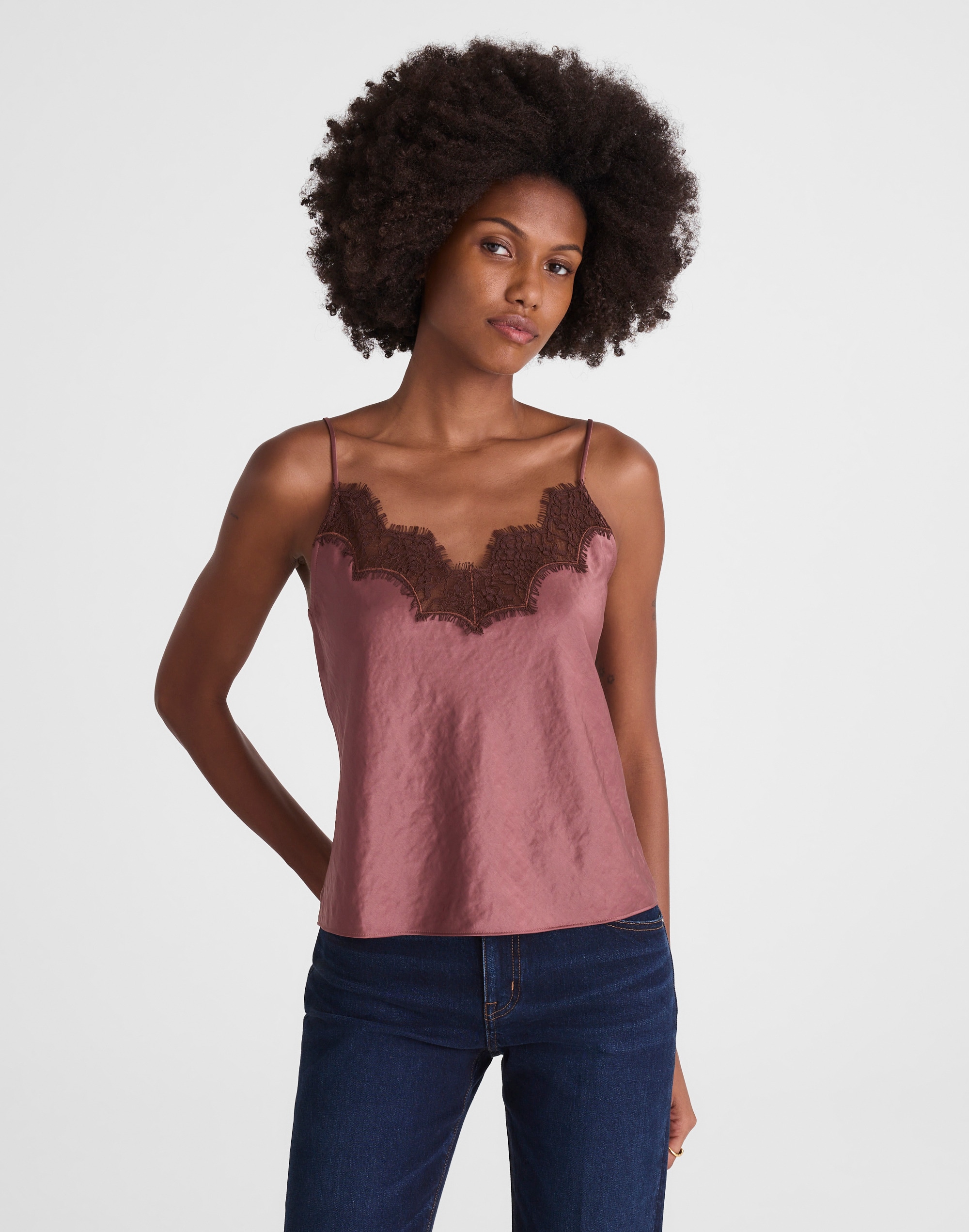 Lace-Trim Cami Top