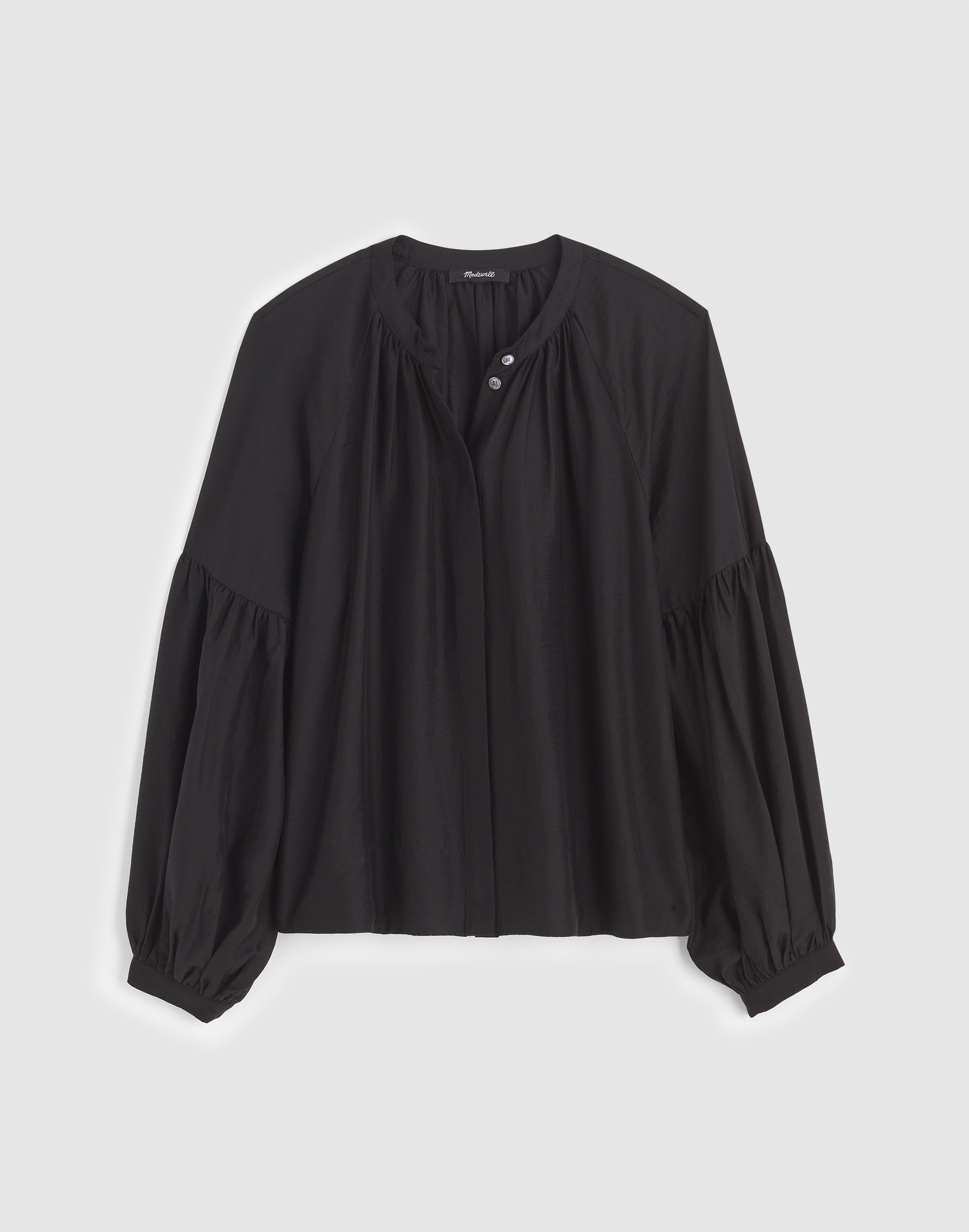 Shirred Balloon-Sleeve Top Alternate Image 6