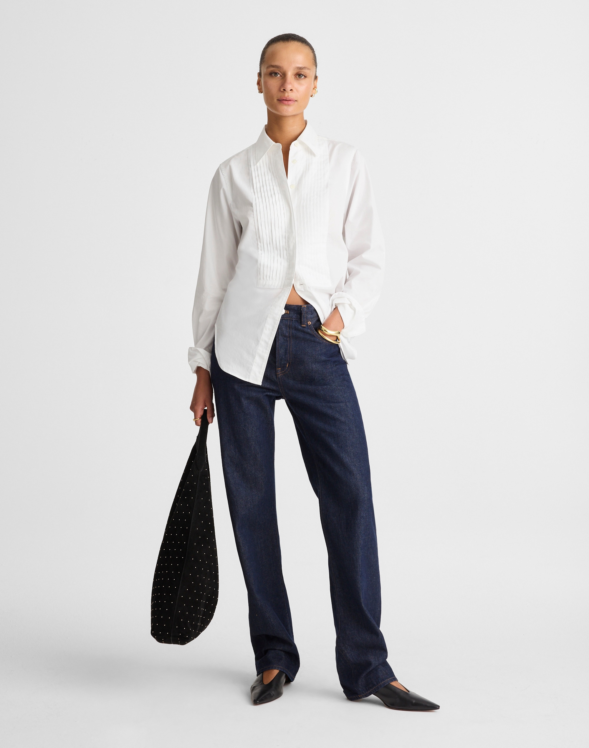 Cutaway Tuxedo Shirt Poplin