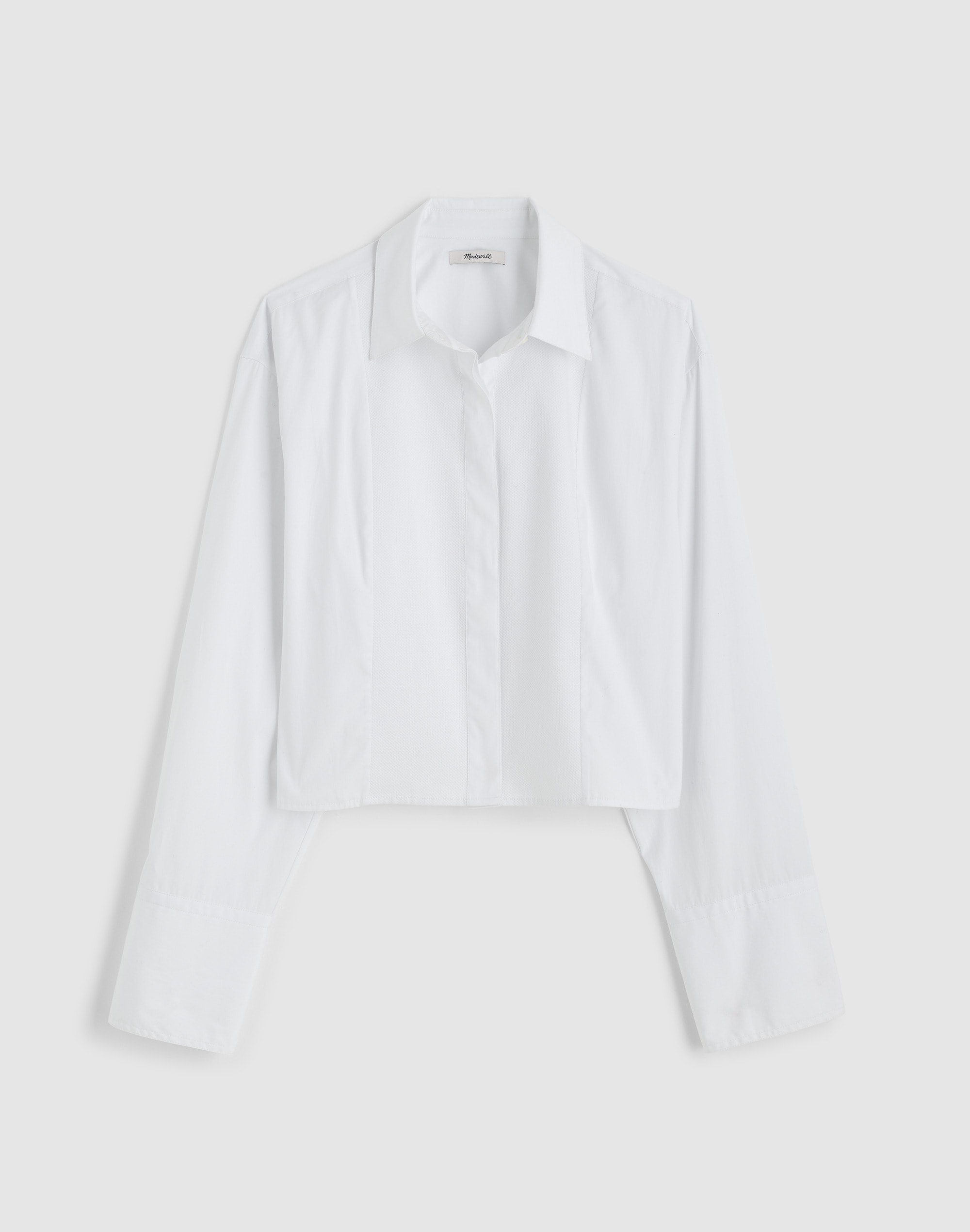 Straight-Hem Shirt in Poplin