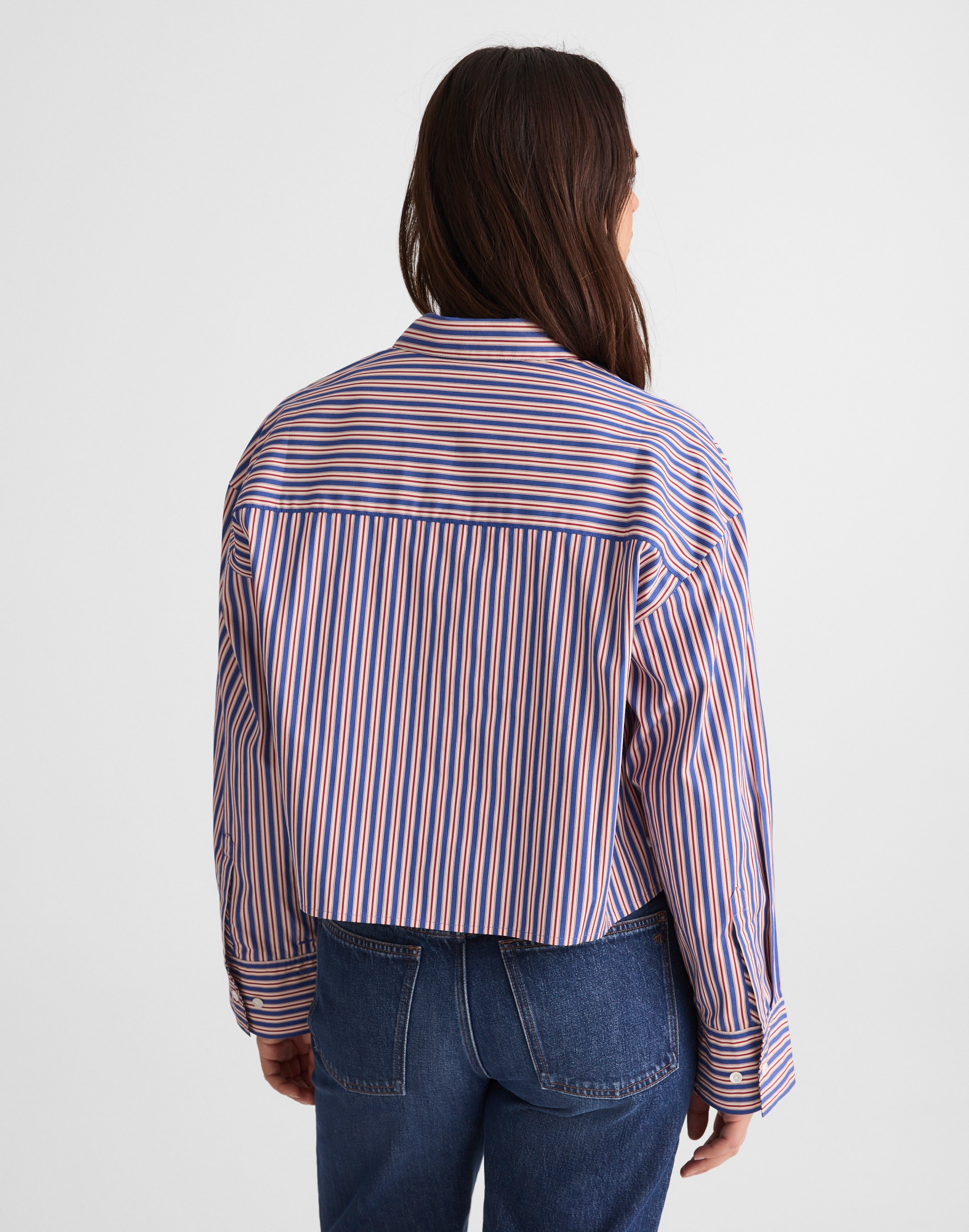 Straight-Hem Shirt in Poplin