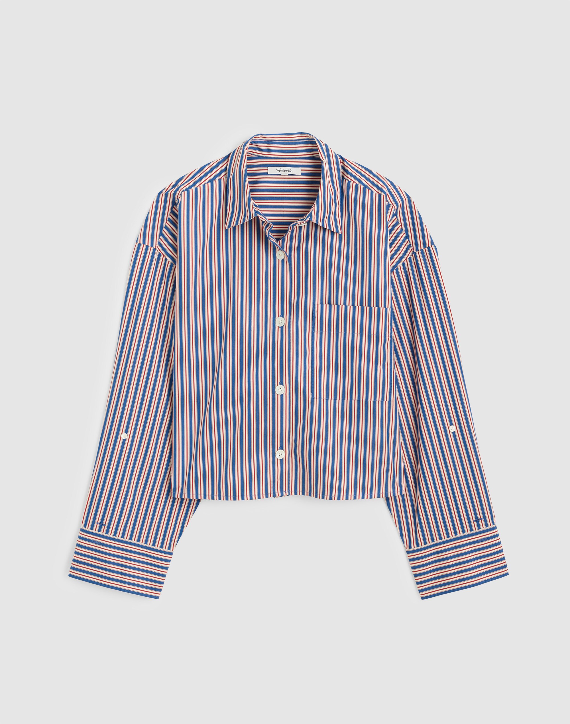 Straight-Hem Shirt in Poplin