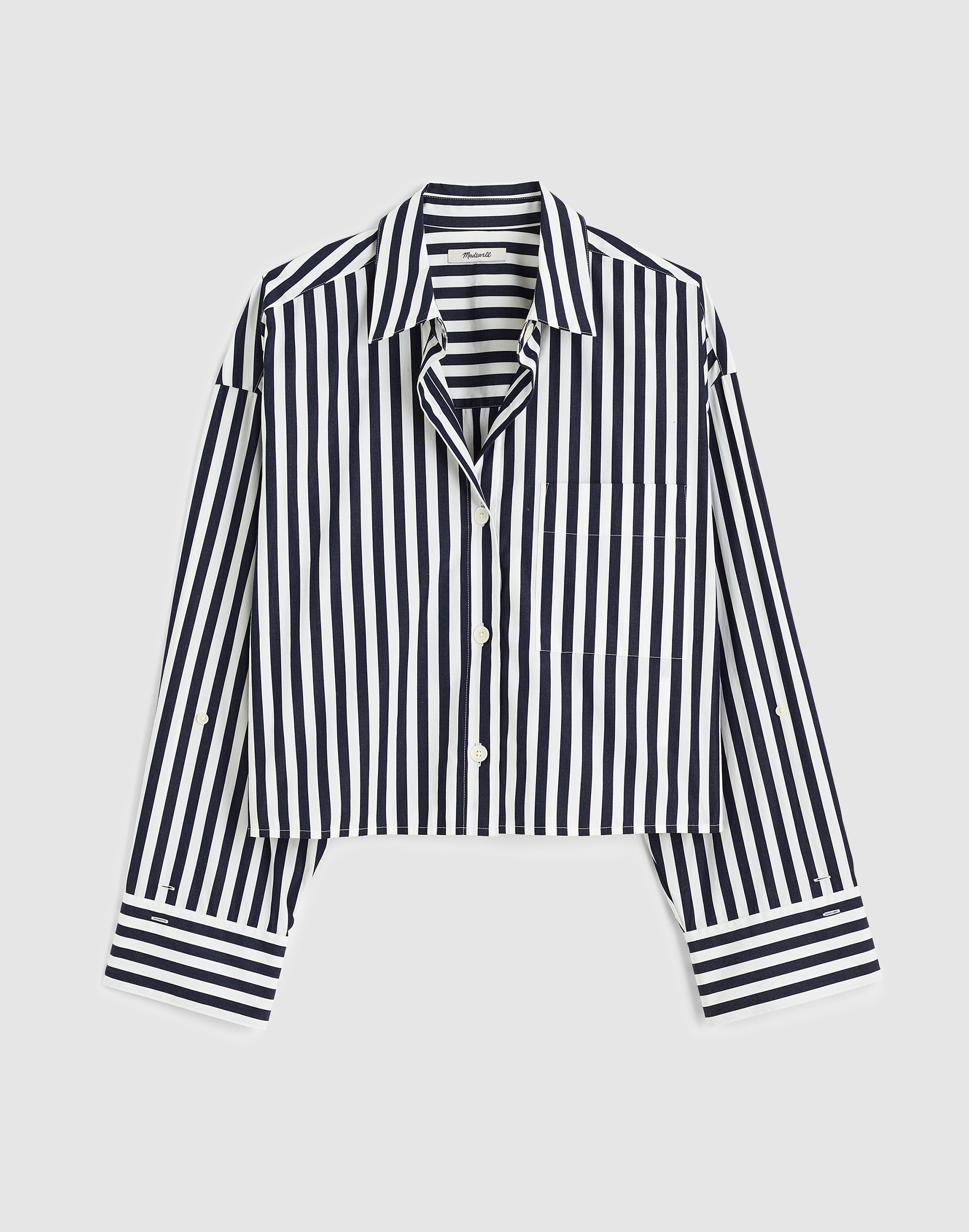 Straight-Hem Shirt in Poplin