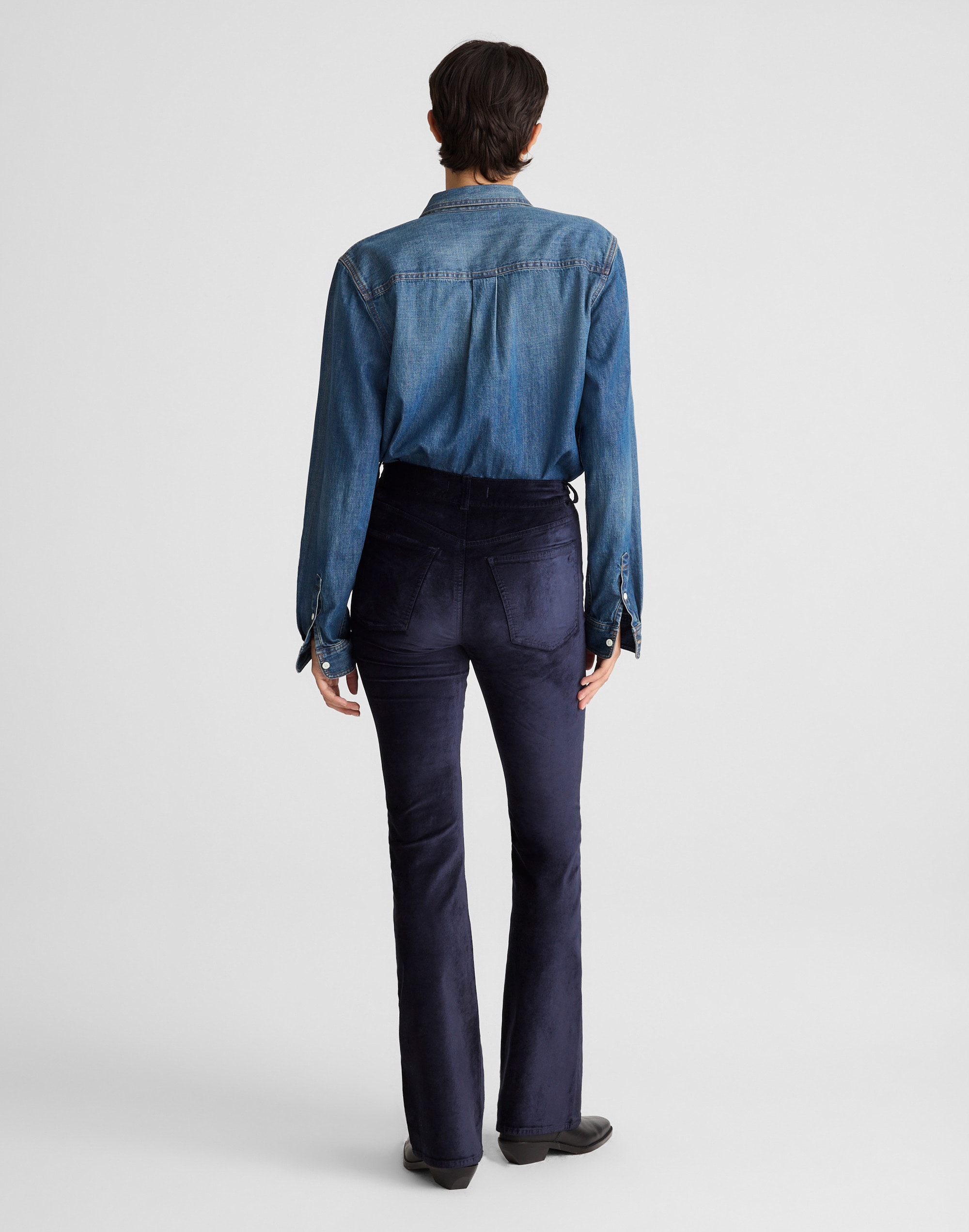 The Stretch Flare Pant Velvet