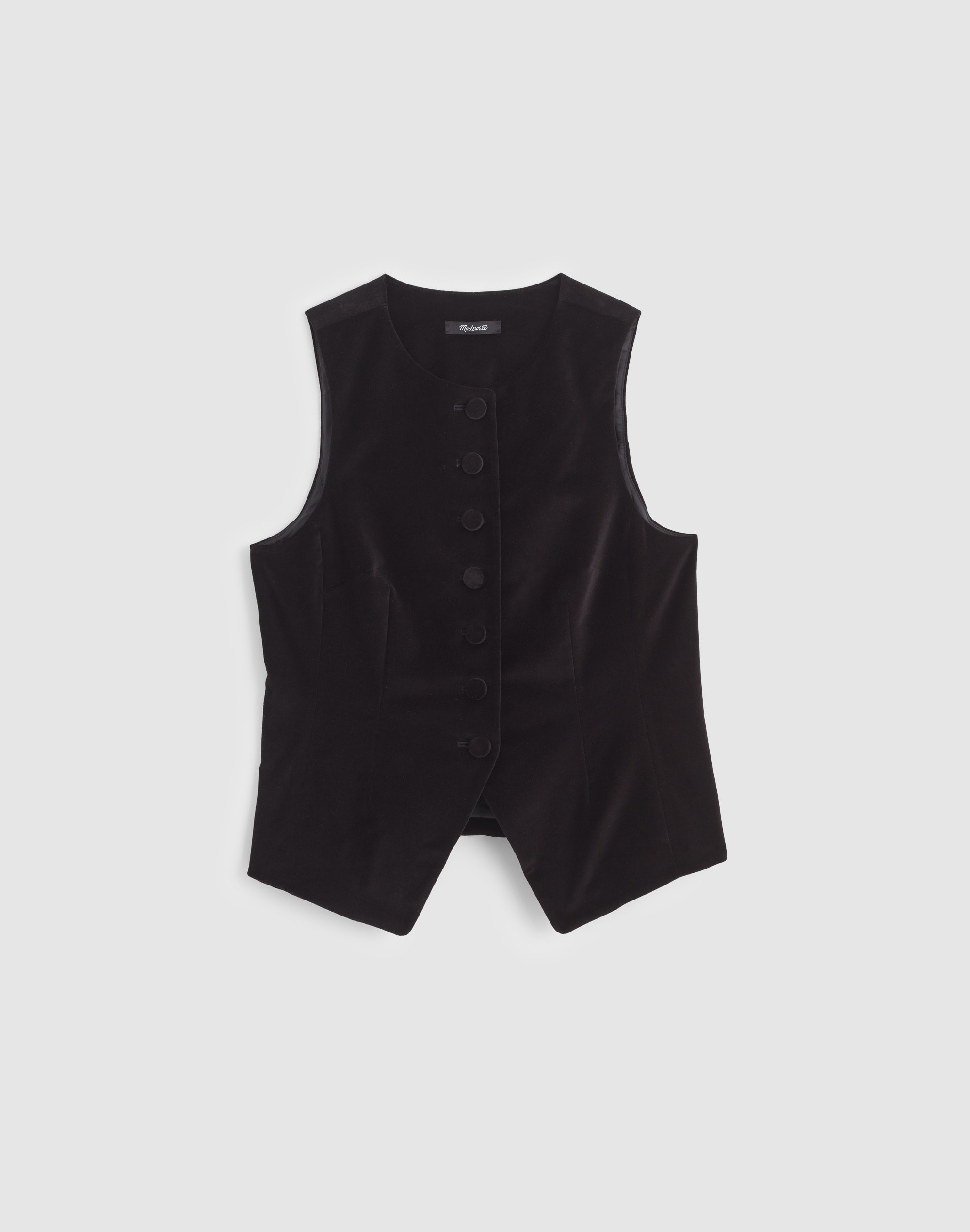 The Nolita Crewneck Vest in Velvet