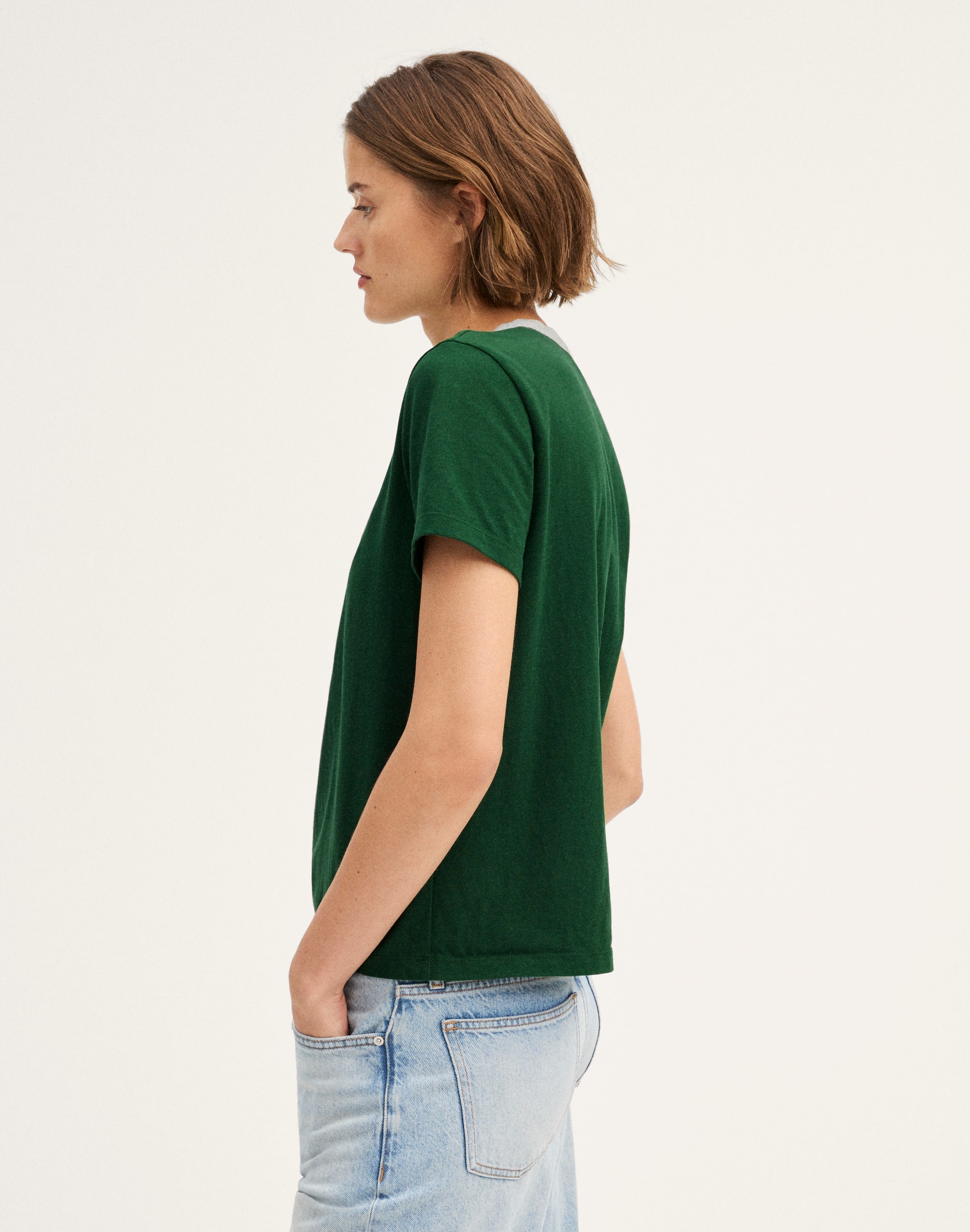 The Perfect Crewneck Tee in Allday Jersey