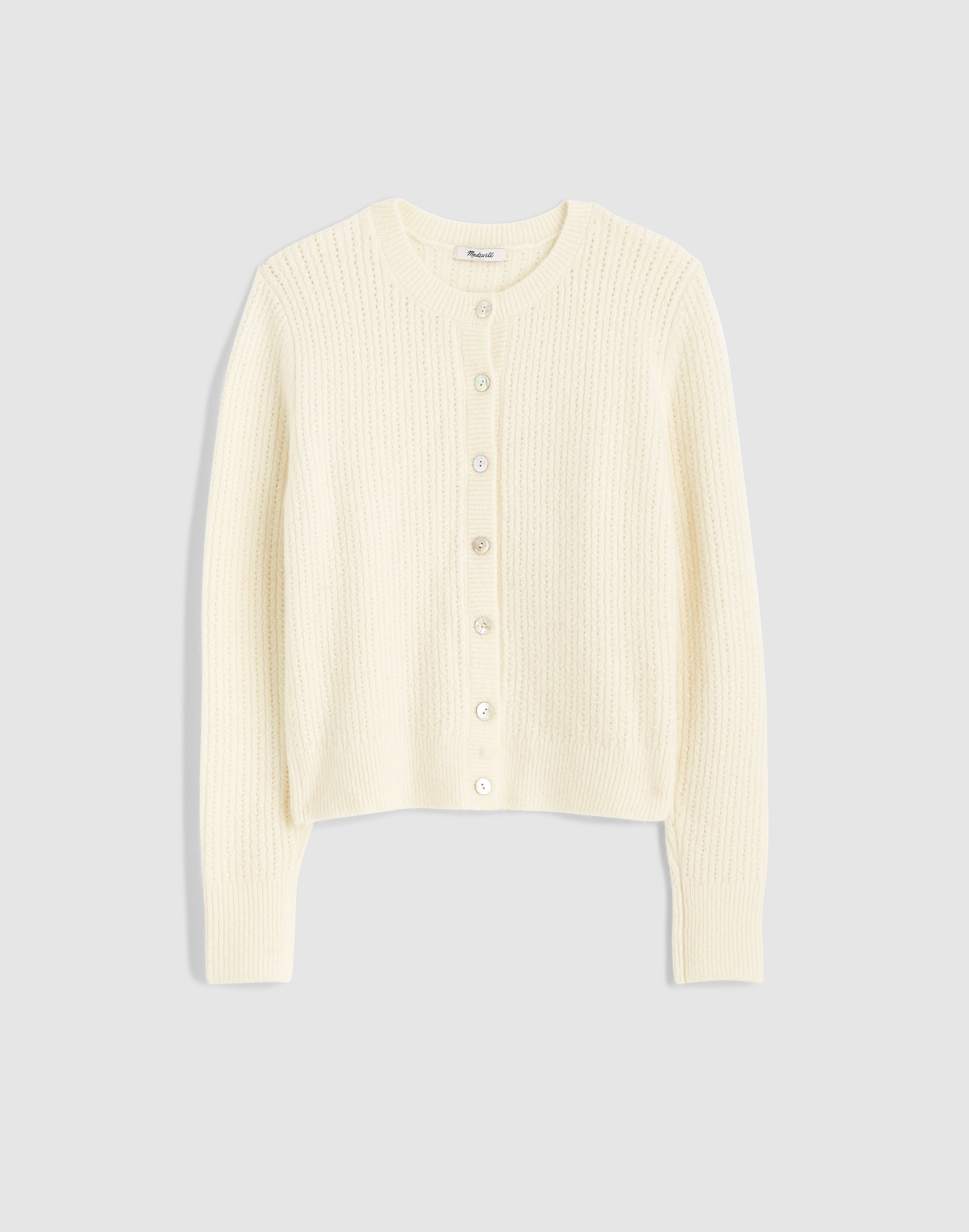 Madewell Cloudsoft Cardigan In Neutral