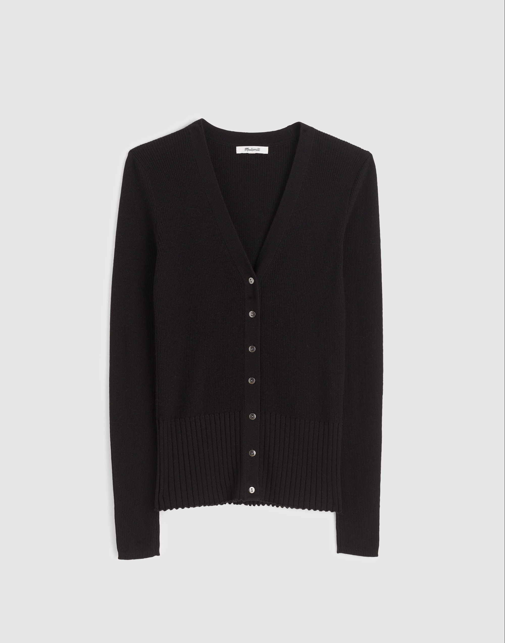 V-Neck Cardigan in Merino-Silk Blend