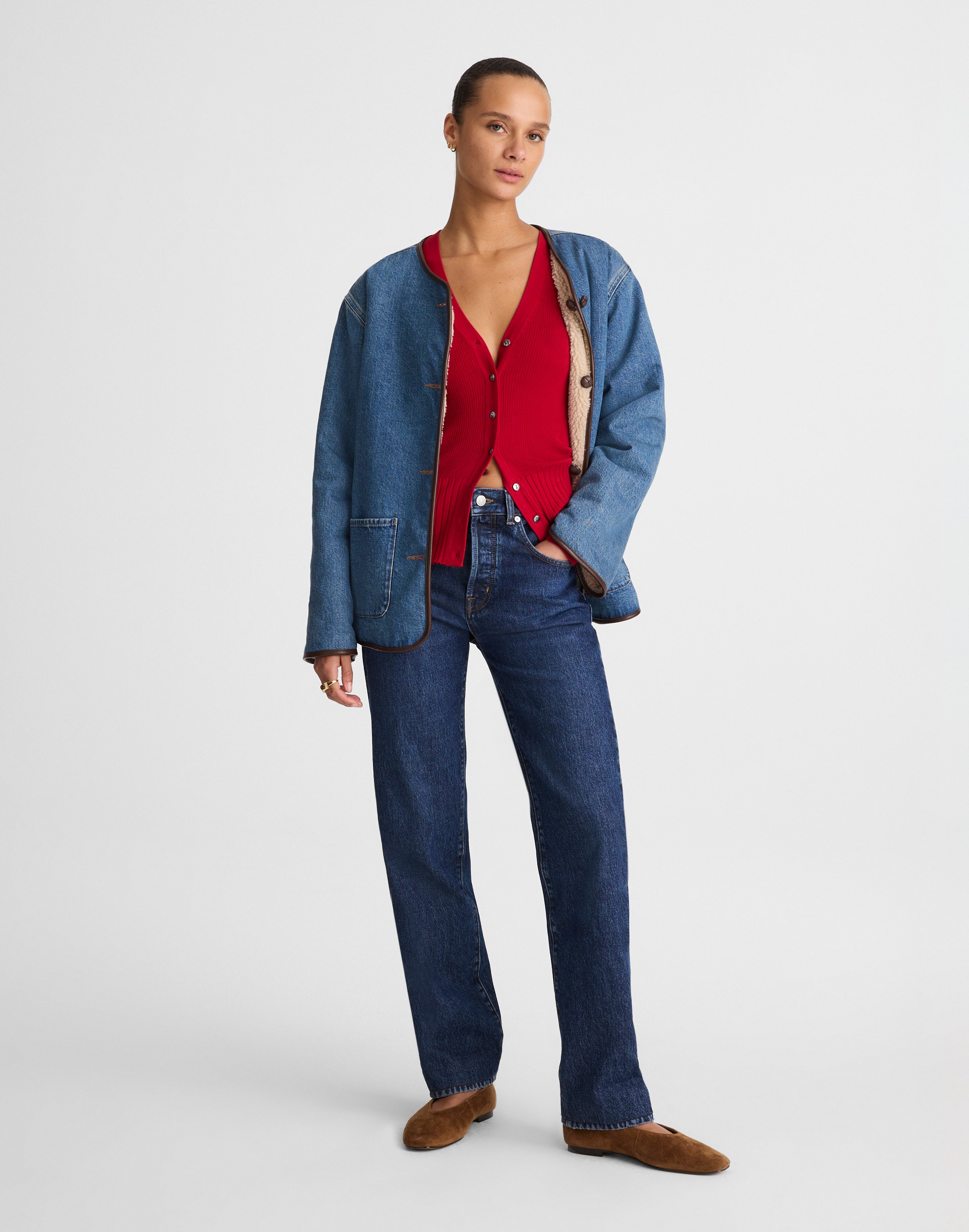 V-Neck Cardigan Merino-Silk Blend