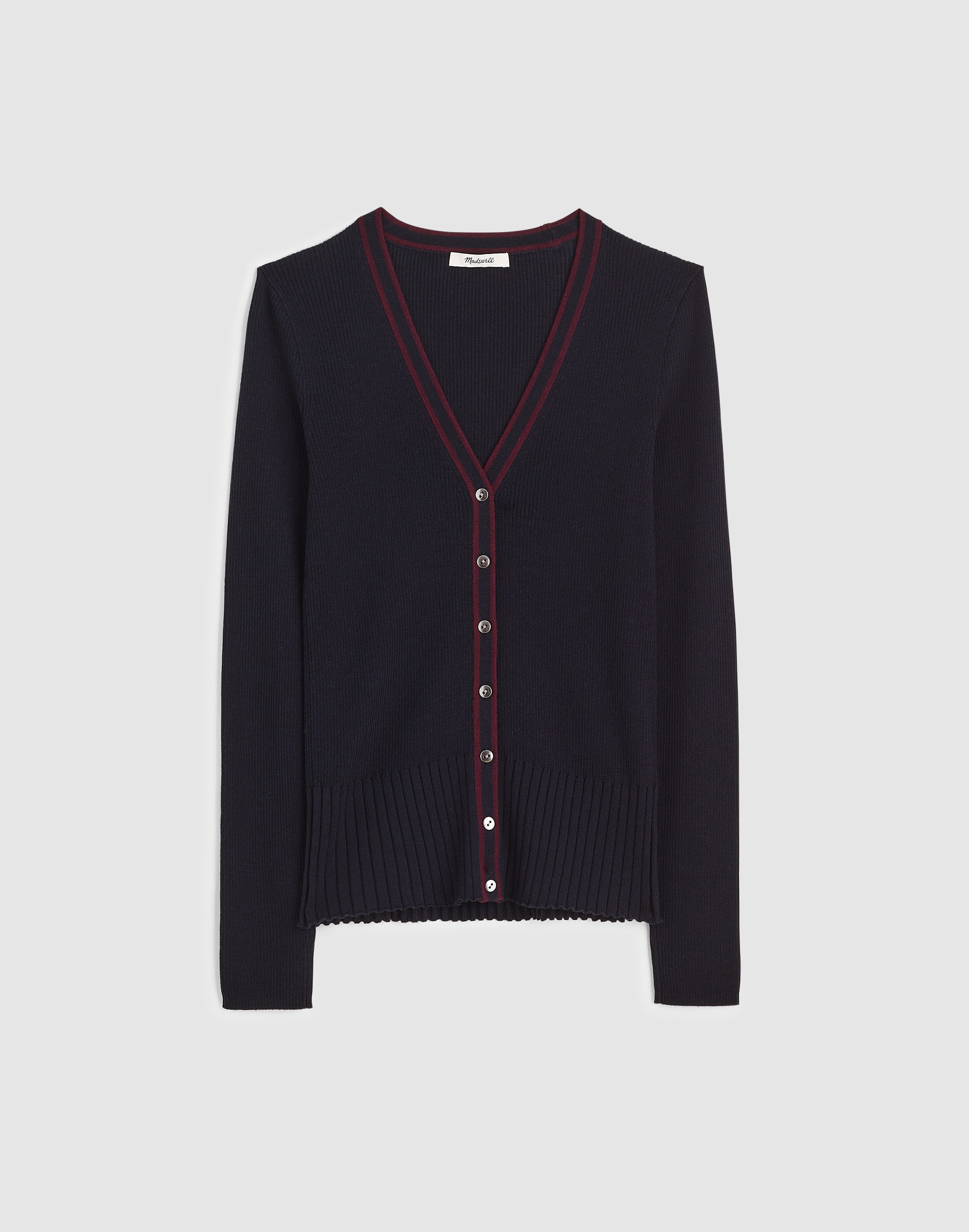 V-Neck Cardigan Merino-Silk Blend