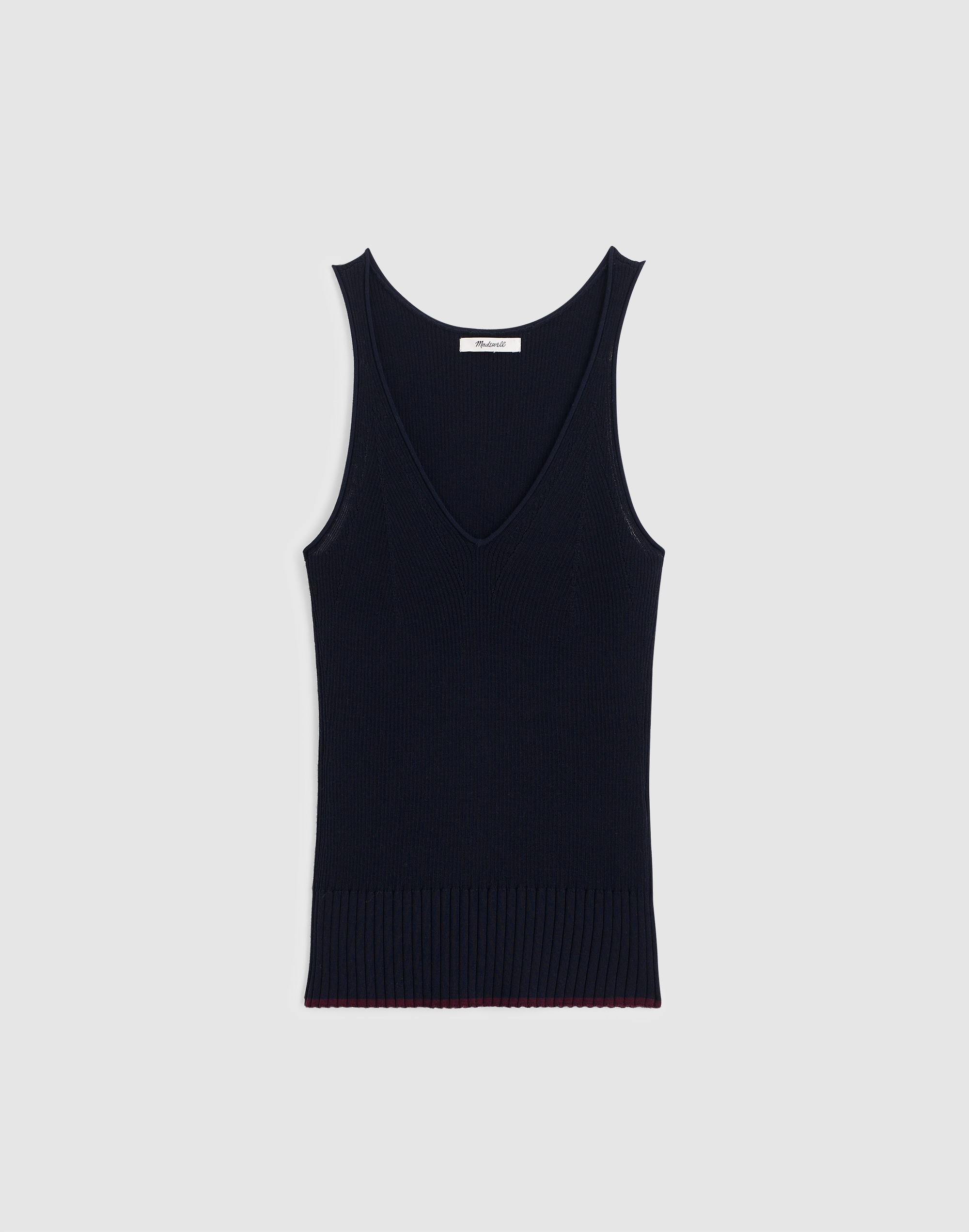 Sleeveless Sweater Top in Merino-Silk Blend