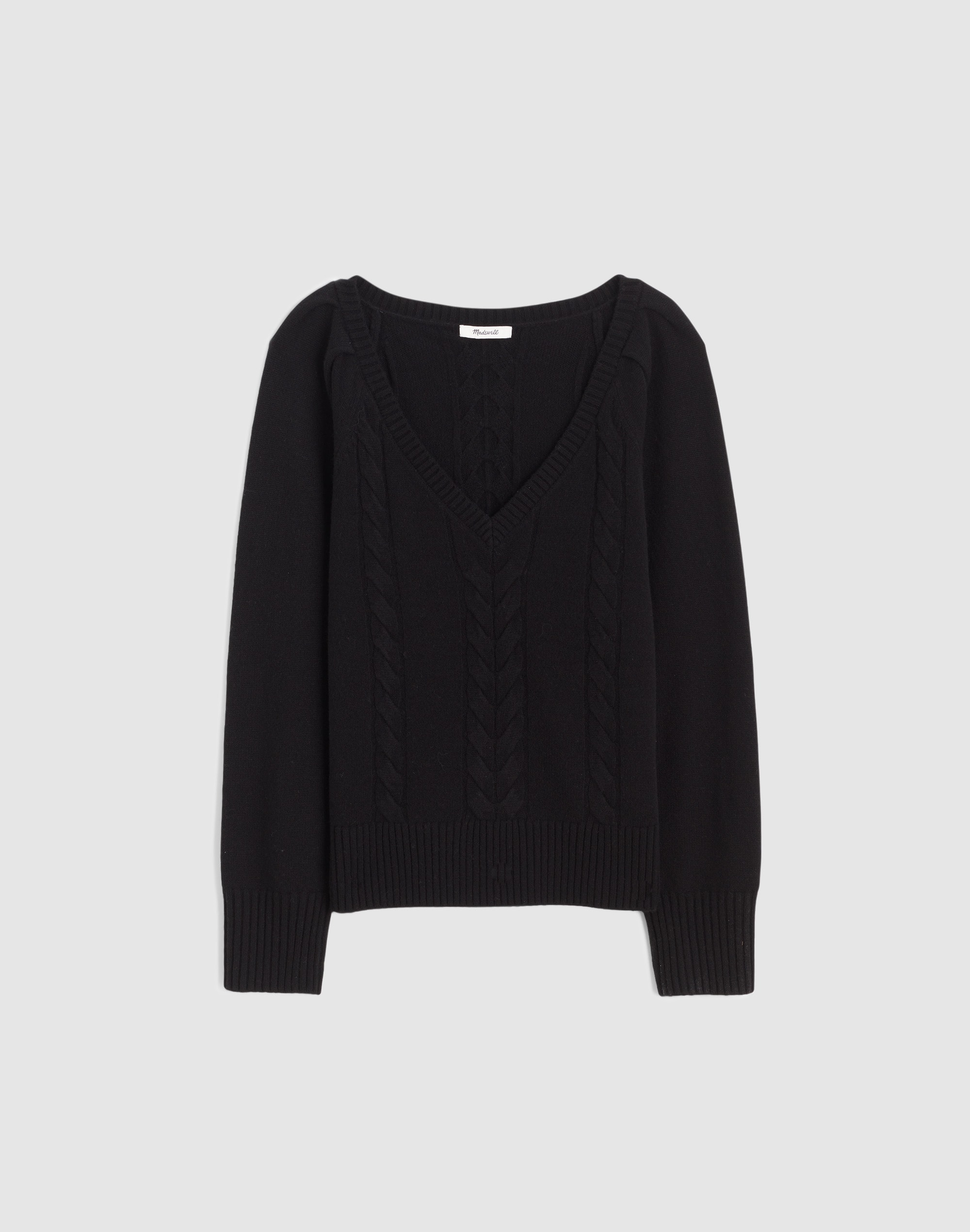 V-Neck Pullover Sweater in Merino Wool