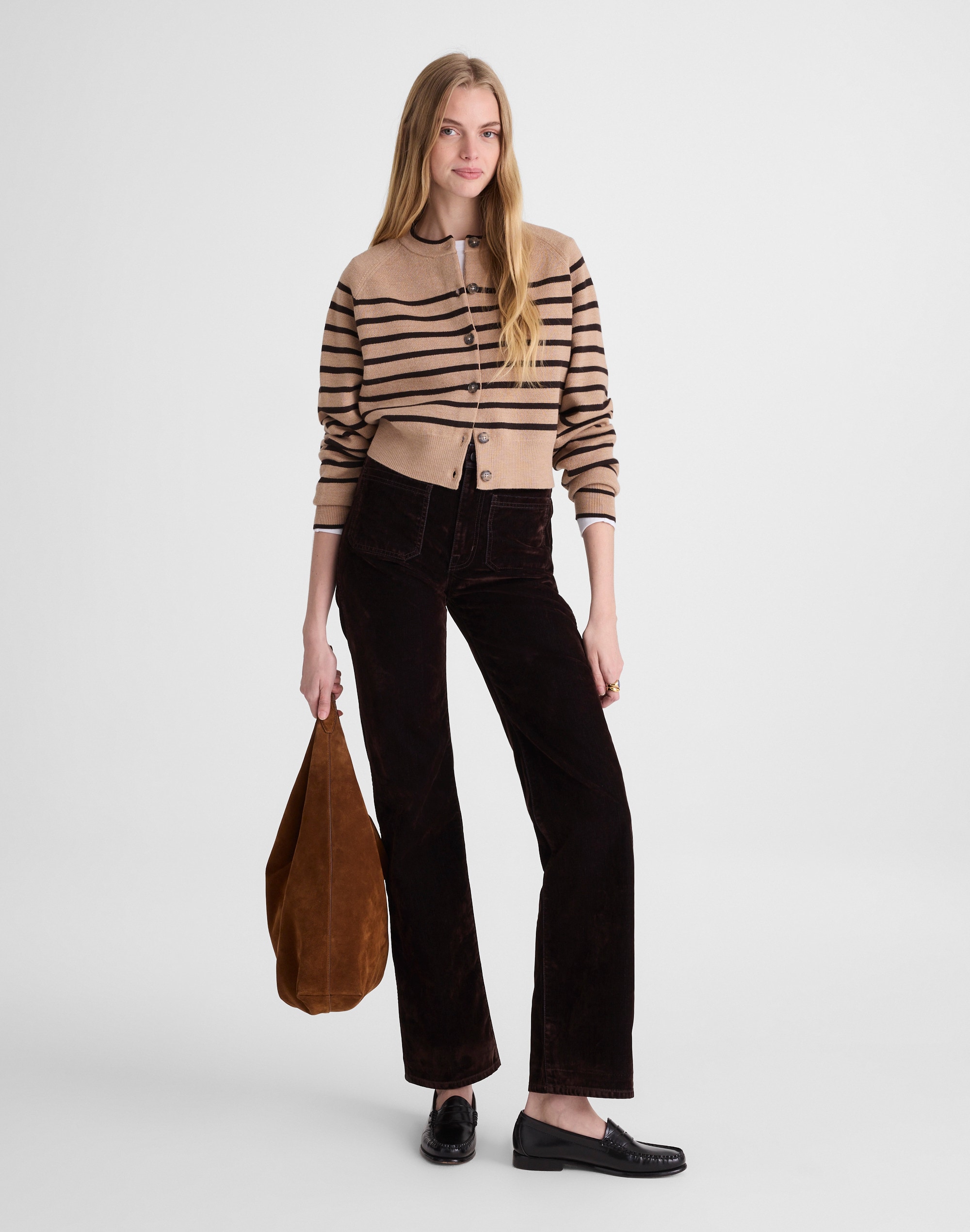 Madewell Raglan-sleeve Cropped Cardigan In Neutral