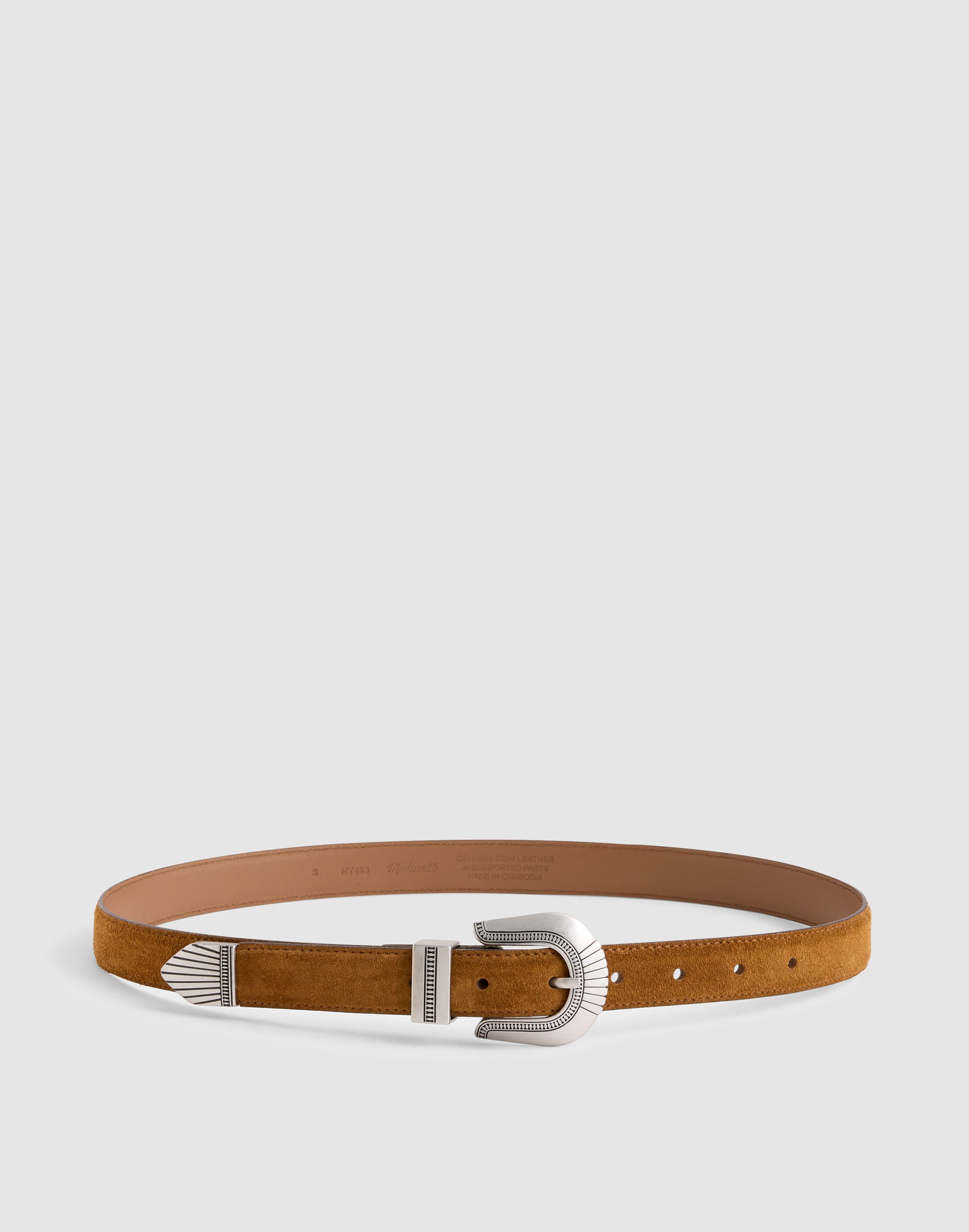Madewell Western-buckle Belt In Brown