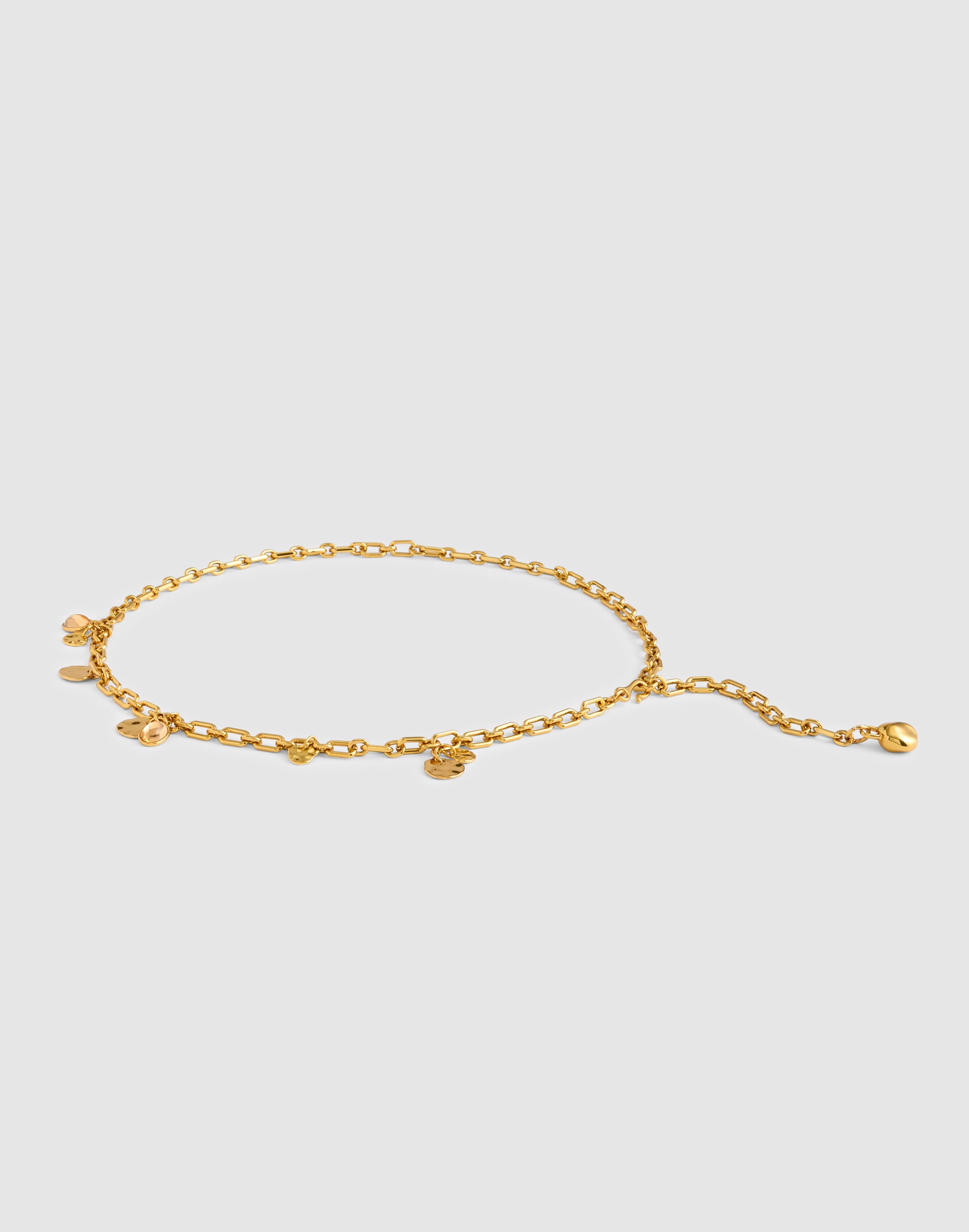 Madewell Charm Chain Belt In Brown