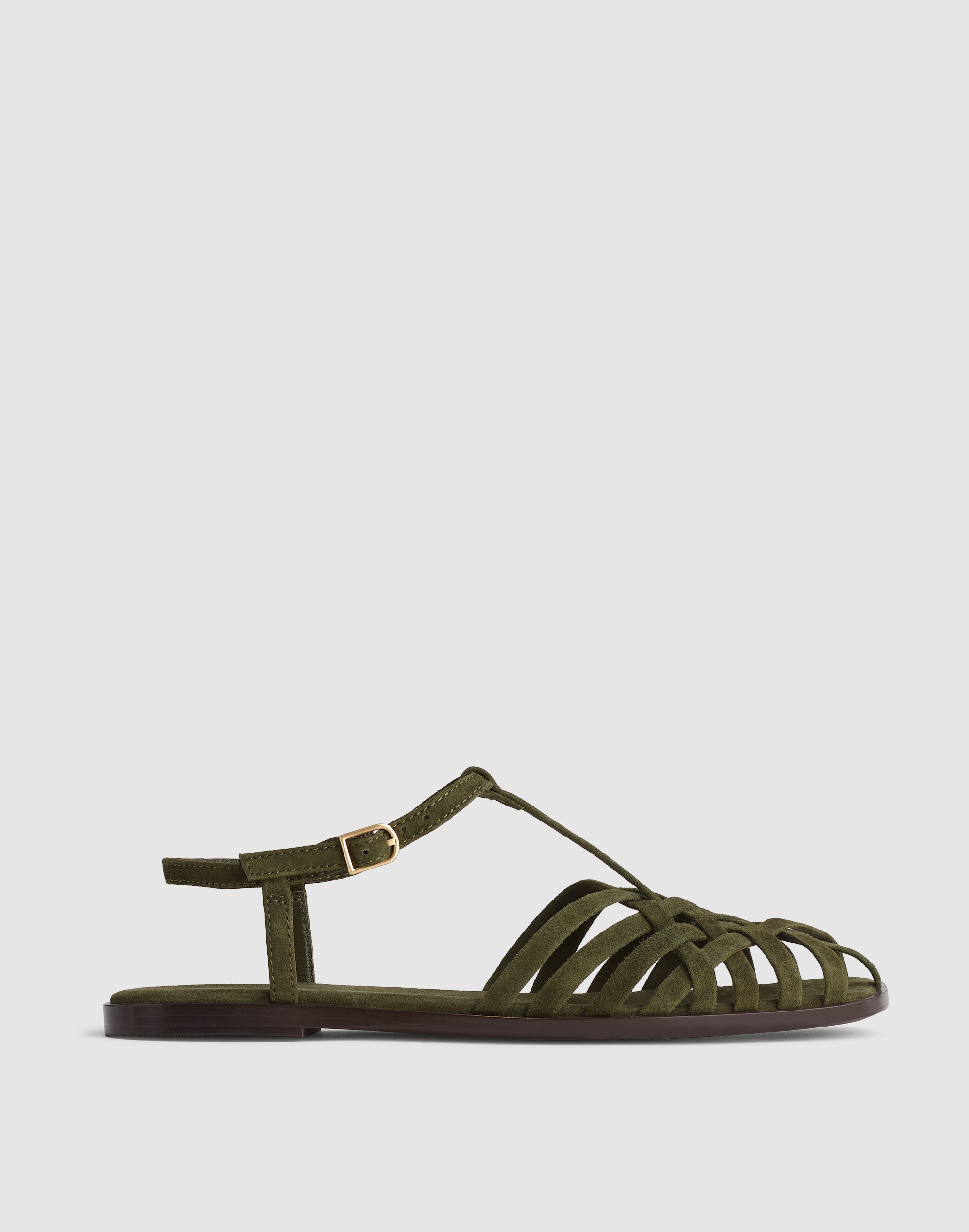 the milano fisherman sandal in suede