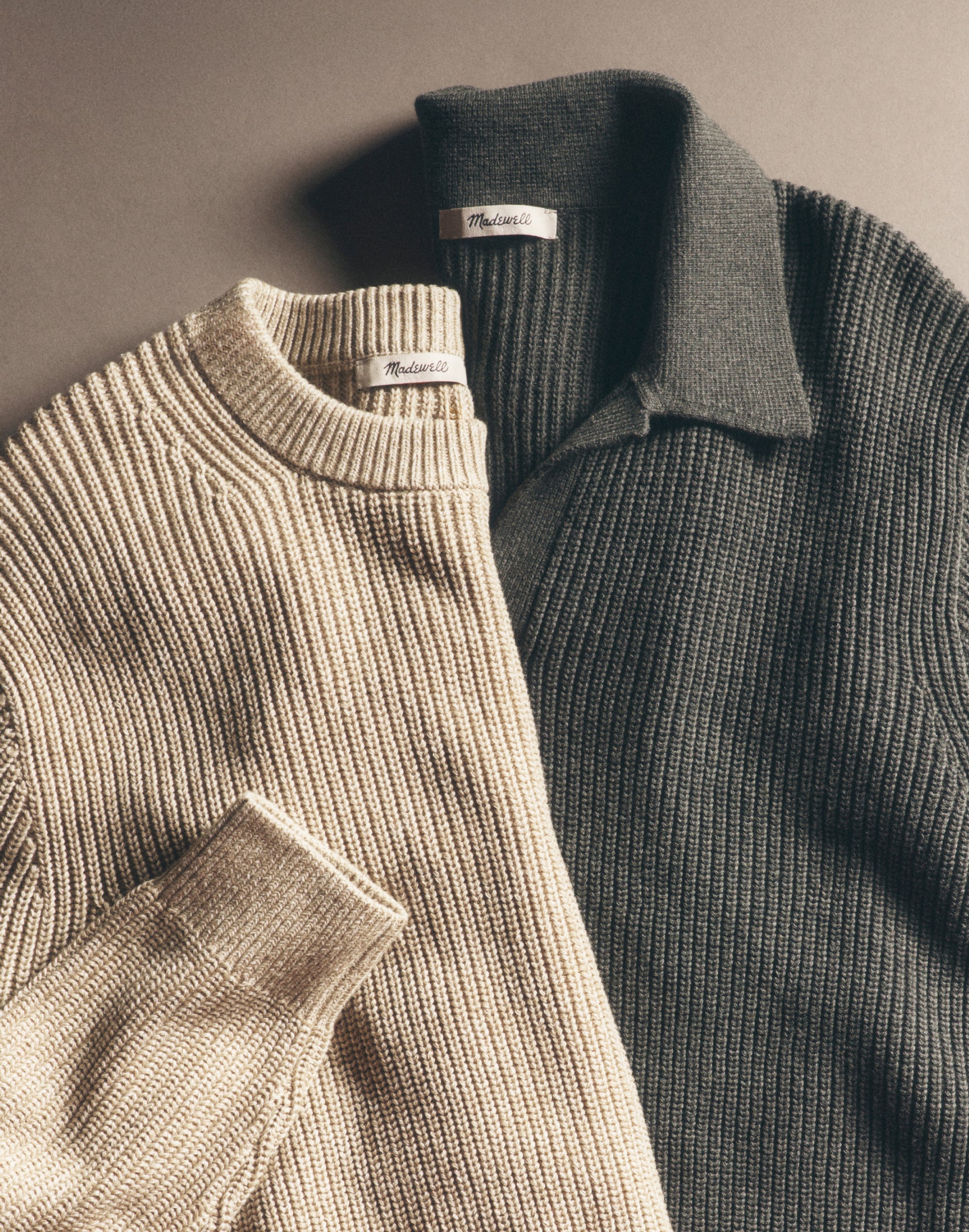 Shaker-Stitch Sweater Polo