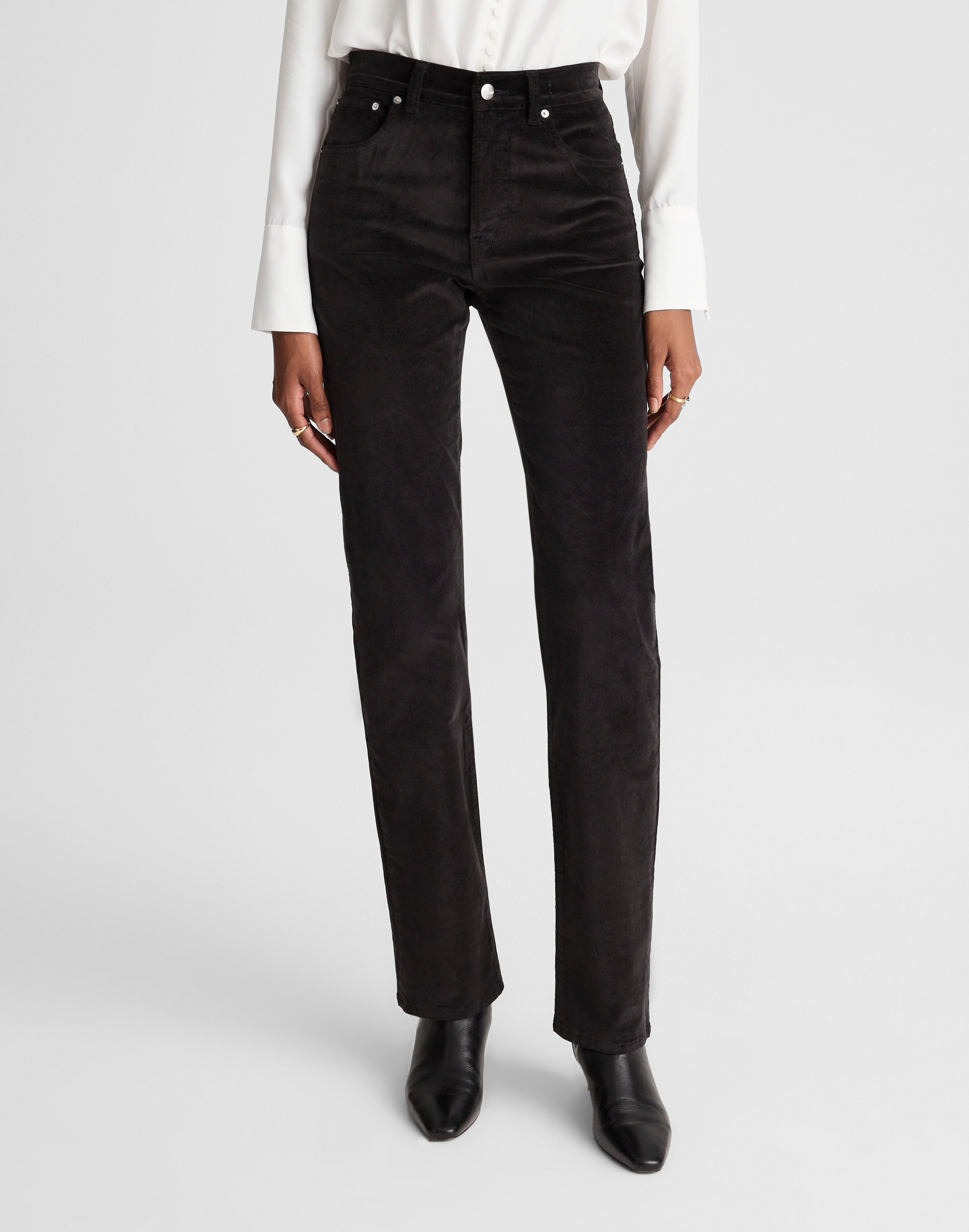 The Longline Straight Pant Velvet
