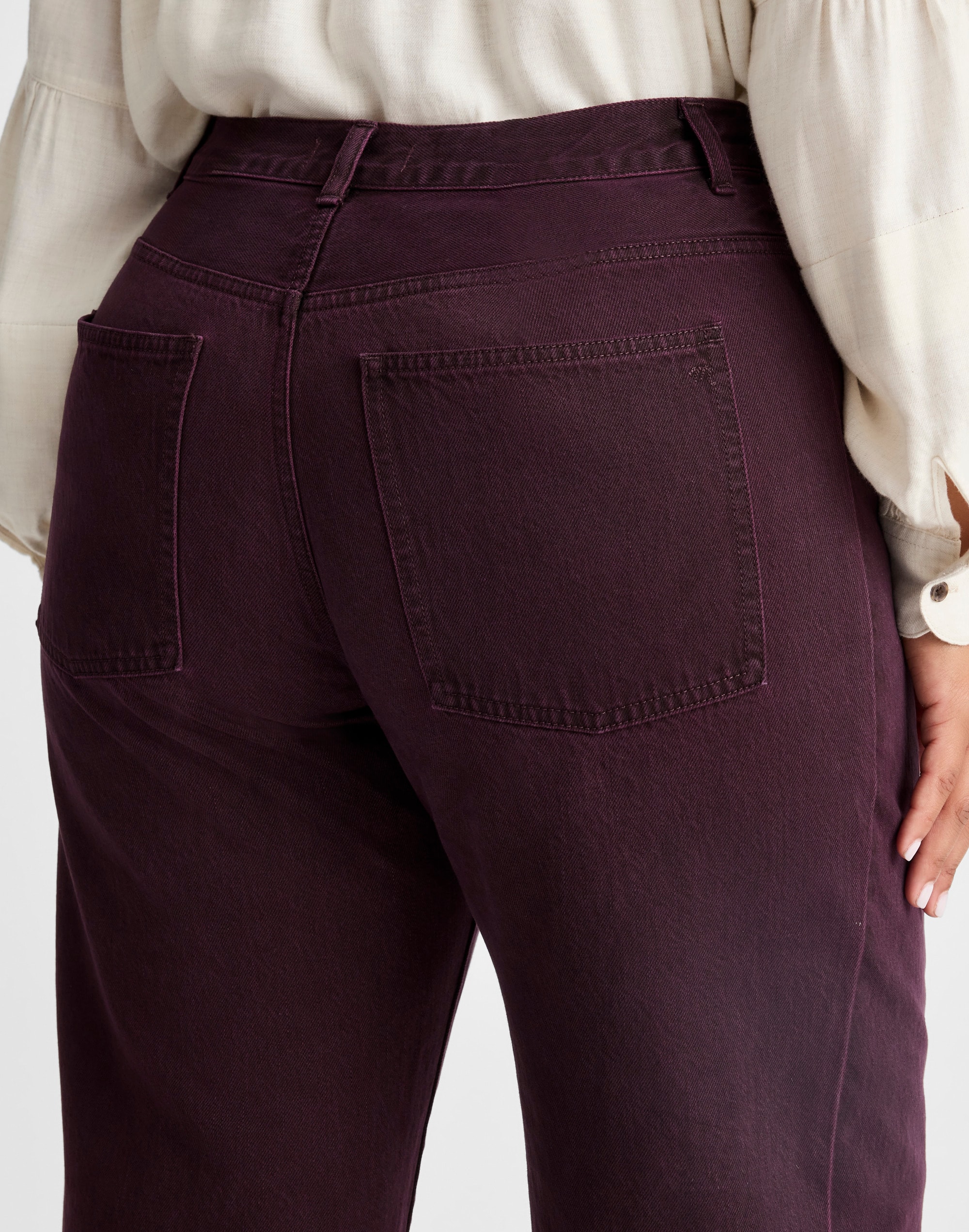 The Plus Pieced Barrel-Leg Jean