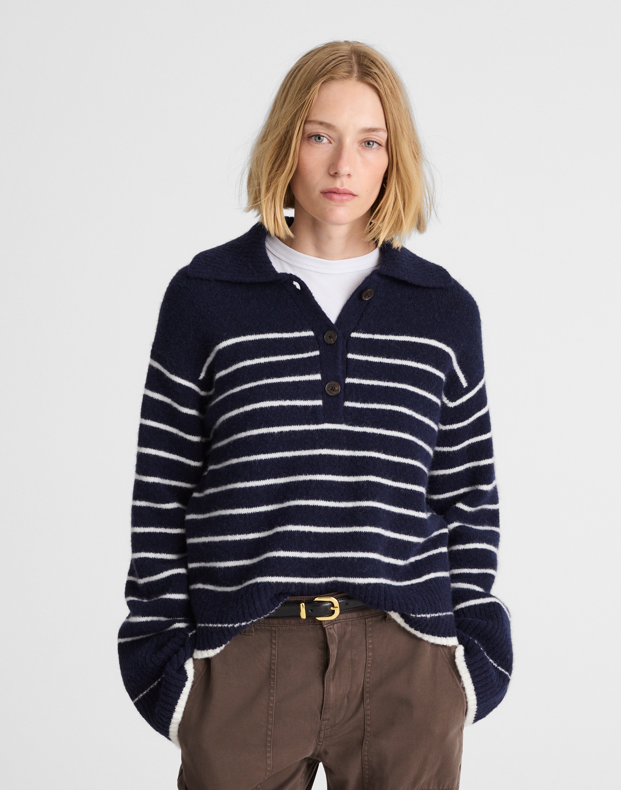 CloudSoft Polo Sweater