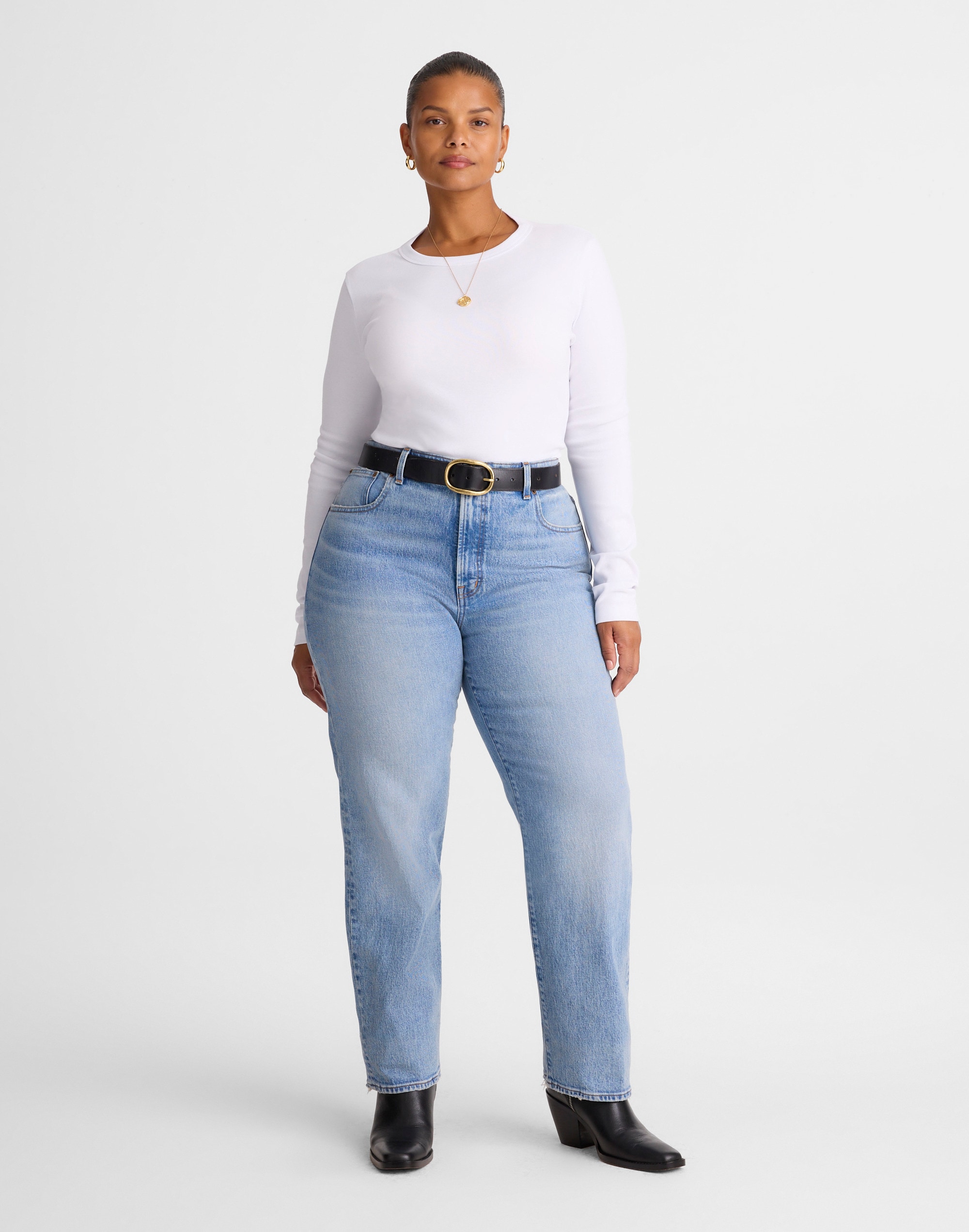 the plus longline straight jean