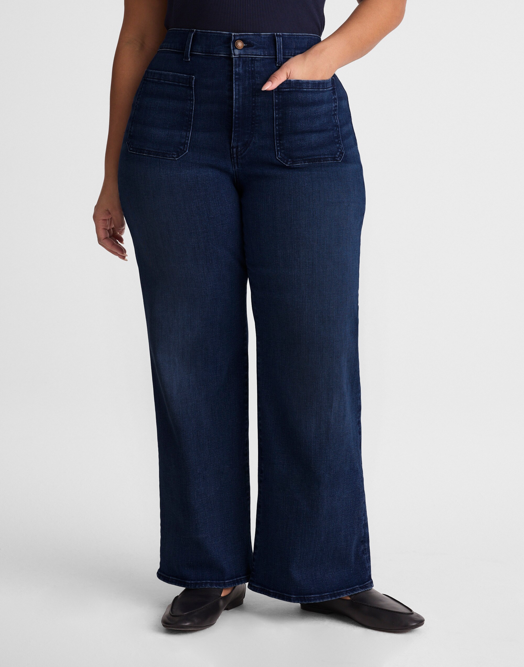 The Plus Emmy Wide-Leg Jean