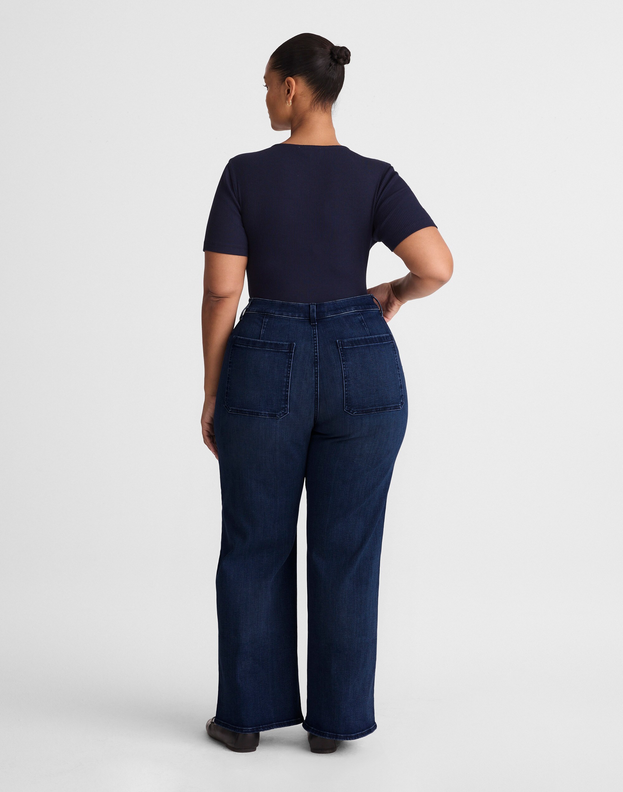 The Plus Emmy Wide-Leg Jean