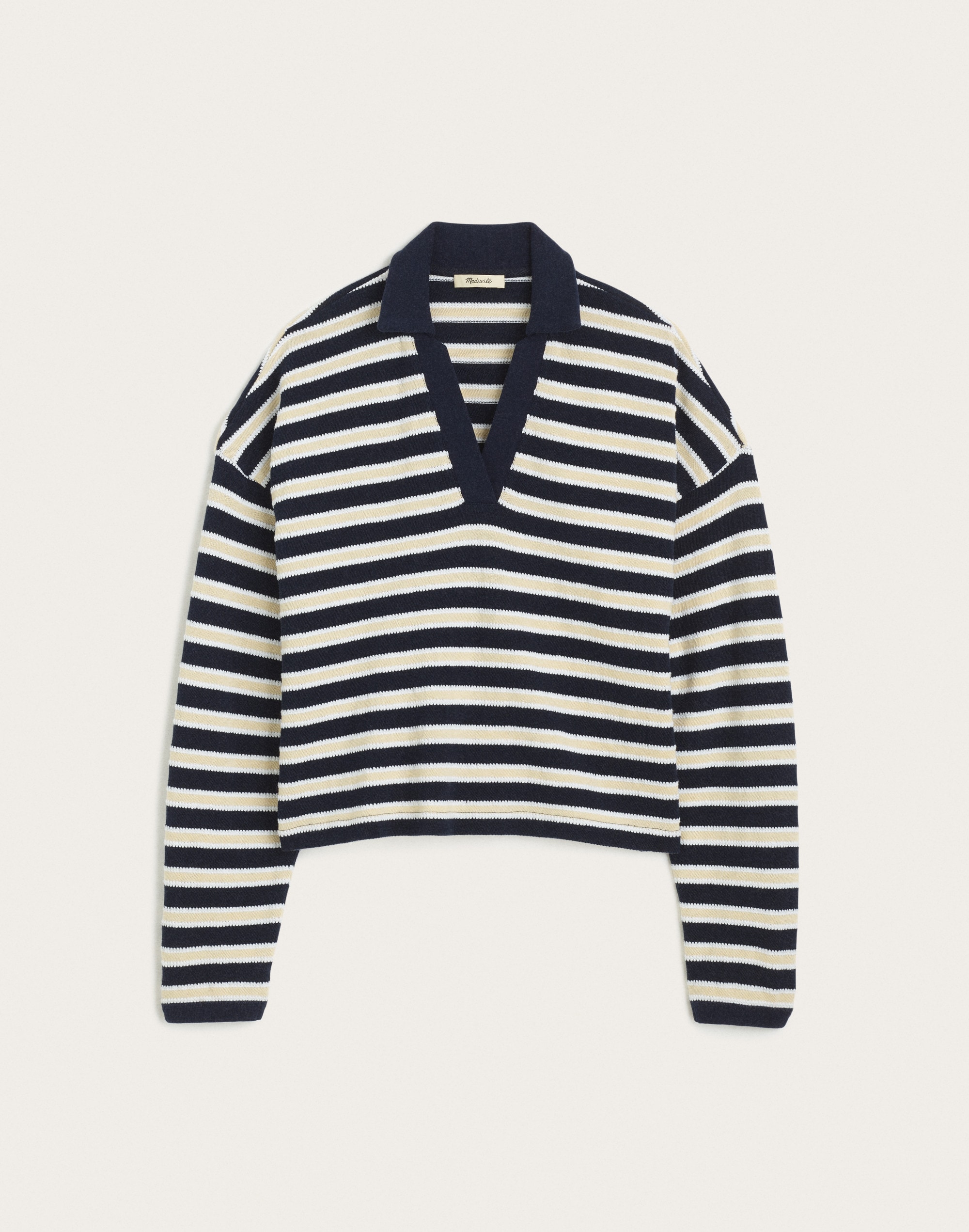 Relaxed Polo Shirt in Stripe