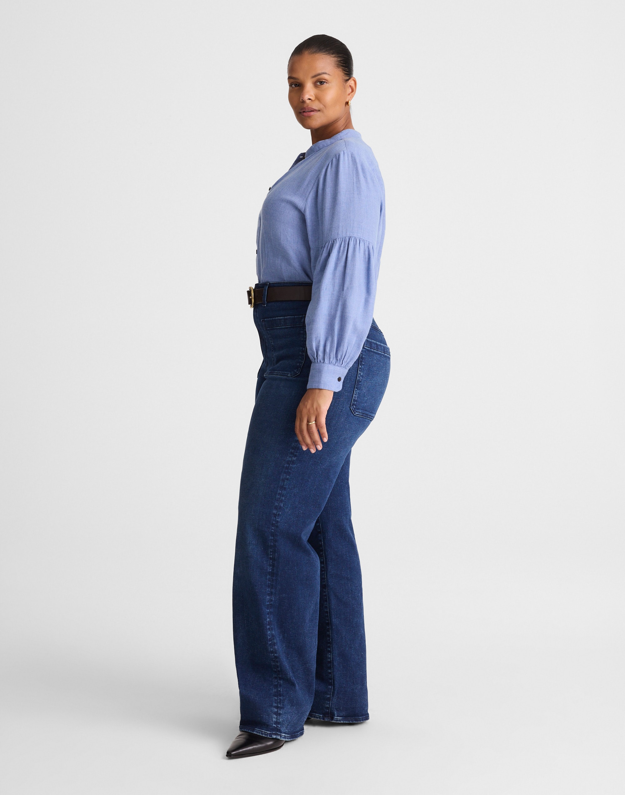 The Plus Emmett Wide-Leg Jean
