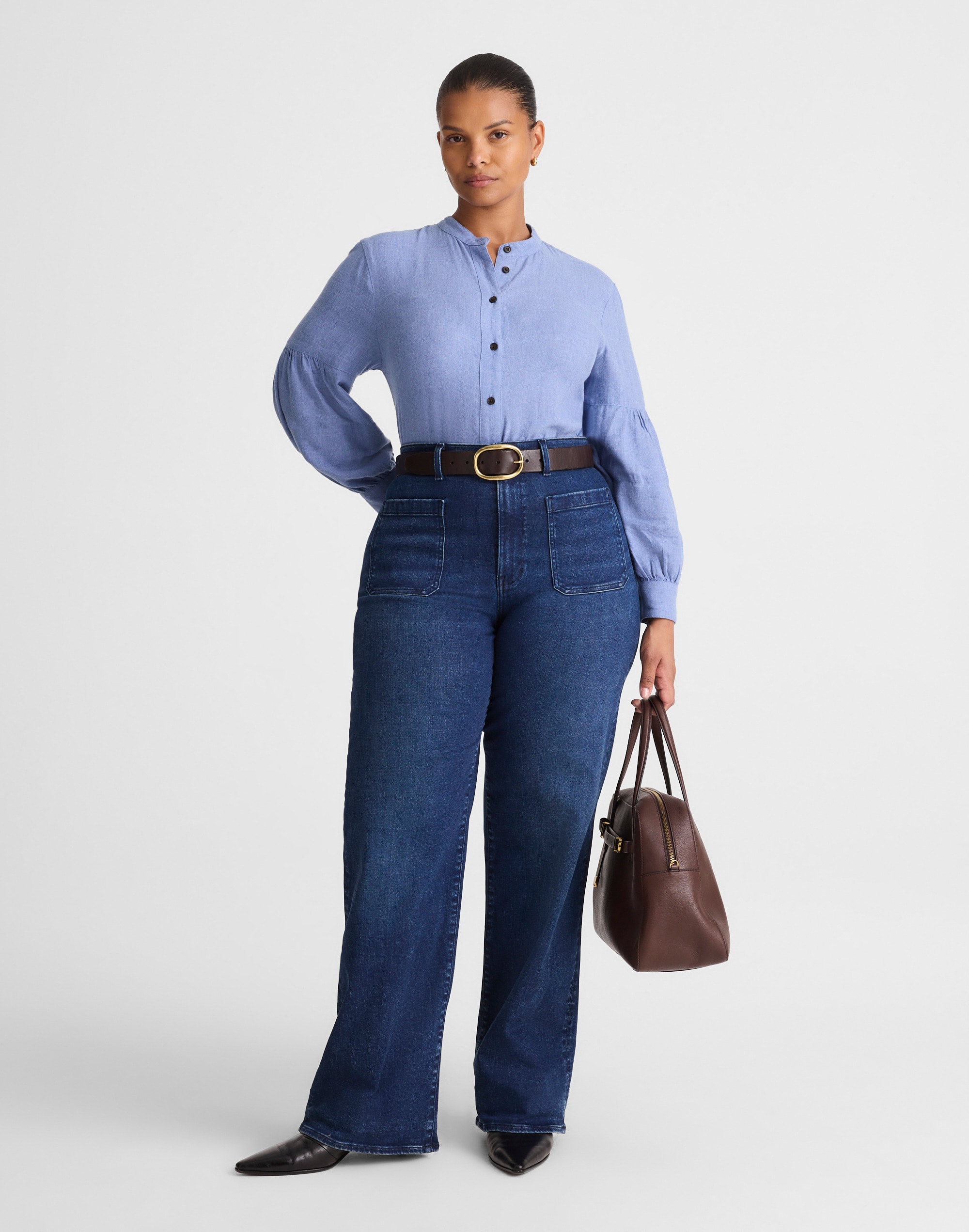 the plus emmett wide-leg jean